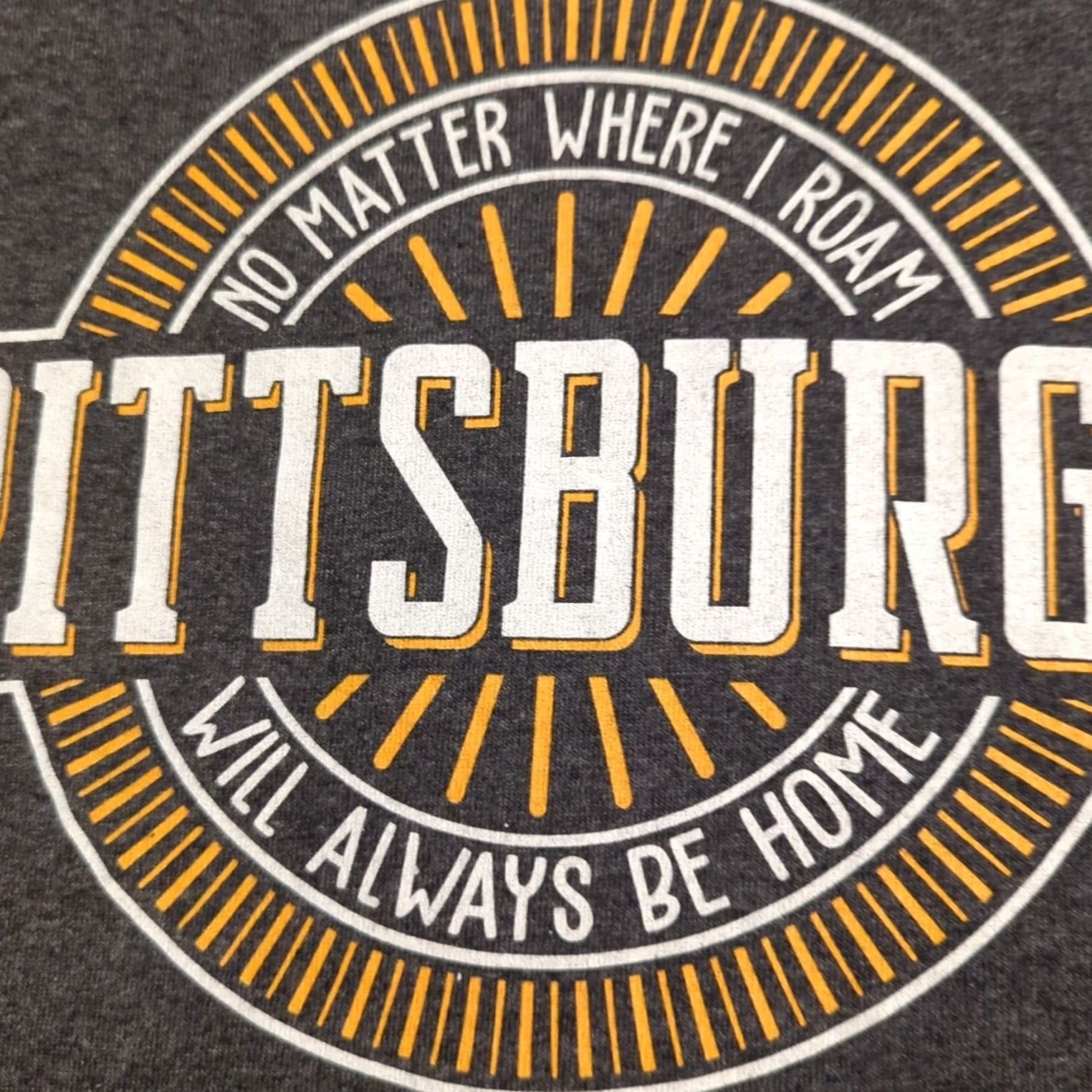 Delta Nike Pittsburgh Shirt L Mens Gray Solid Cotton Knit Size US L / EU 52-54 / 3 - 4 Thumbnail