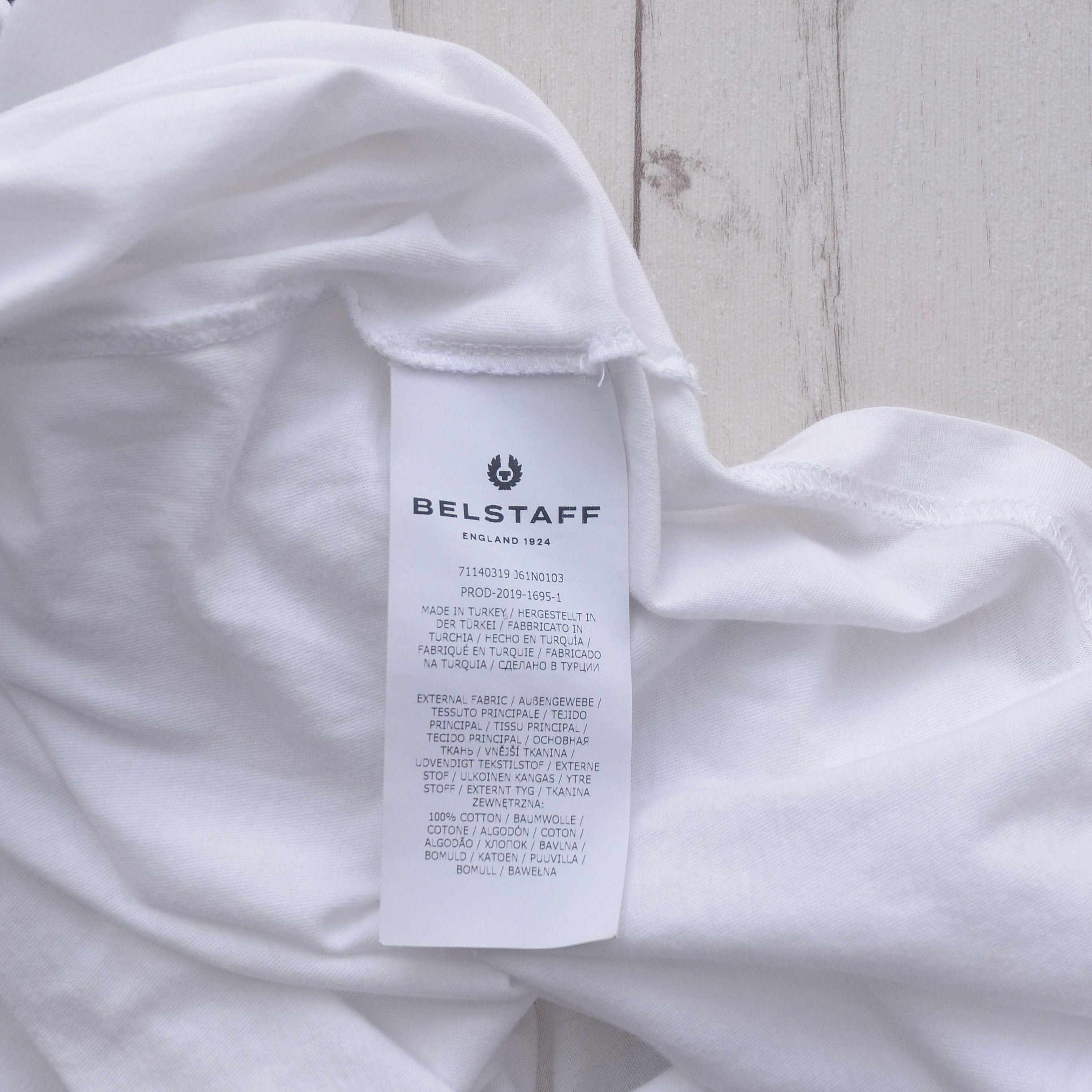 Belstaff Belstaff White Tee T-shirt Big Logo England size XXL Size US XXL / EU 58 / 5 - 8 Thumbnail