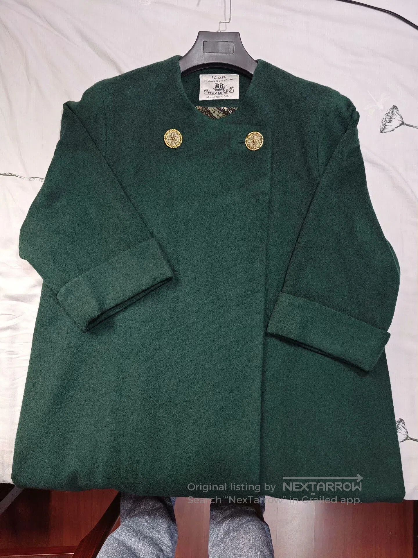 Japanese Brand Custom Cashmere and Vicuna Overcoat. Size XL / US 12-14 / IT 48-50 - 6 Thumbnail