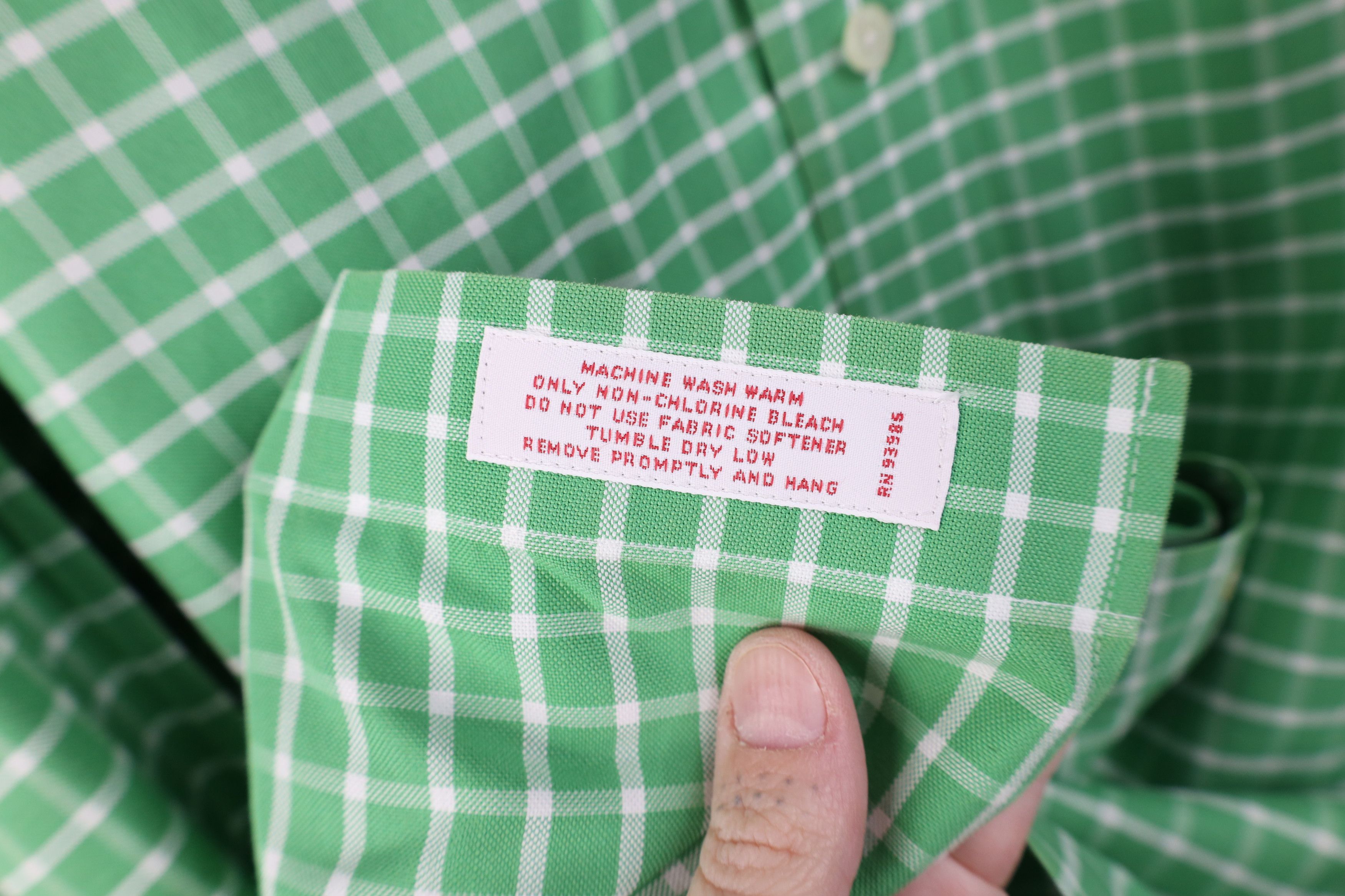 Brooks Brothers Vintage Brooks Brothers Cotton Button Down Shirt Green Plaid Size US L / EU 52-54 / 3 - 9 Thumbnail