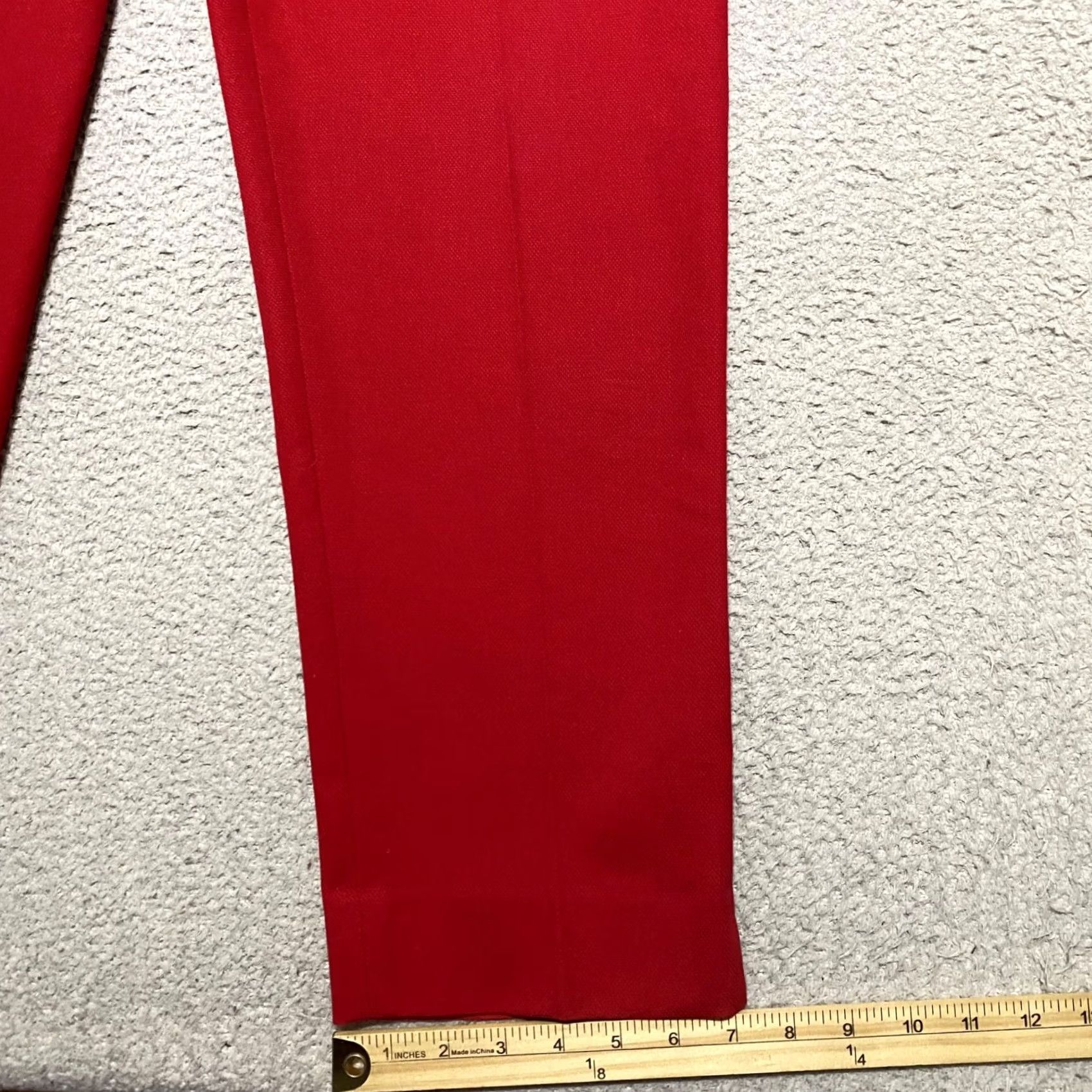 Talbots Talbots Womens 12 Red Straight Hampshire Dress Pants Business Casual High Rise Size 34" / US 12 / IT 48 - 6 Thumbnail