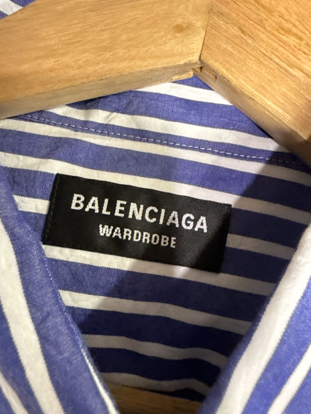 Balenciaga Balenciaga Striped Button Up Shirt XL Size US L / EU 52-54 / 3 - 5 Thumbnail