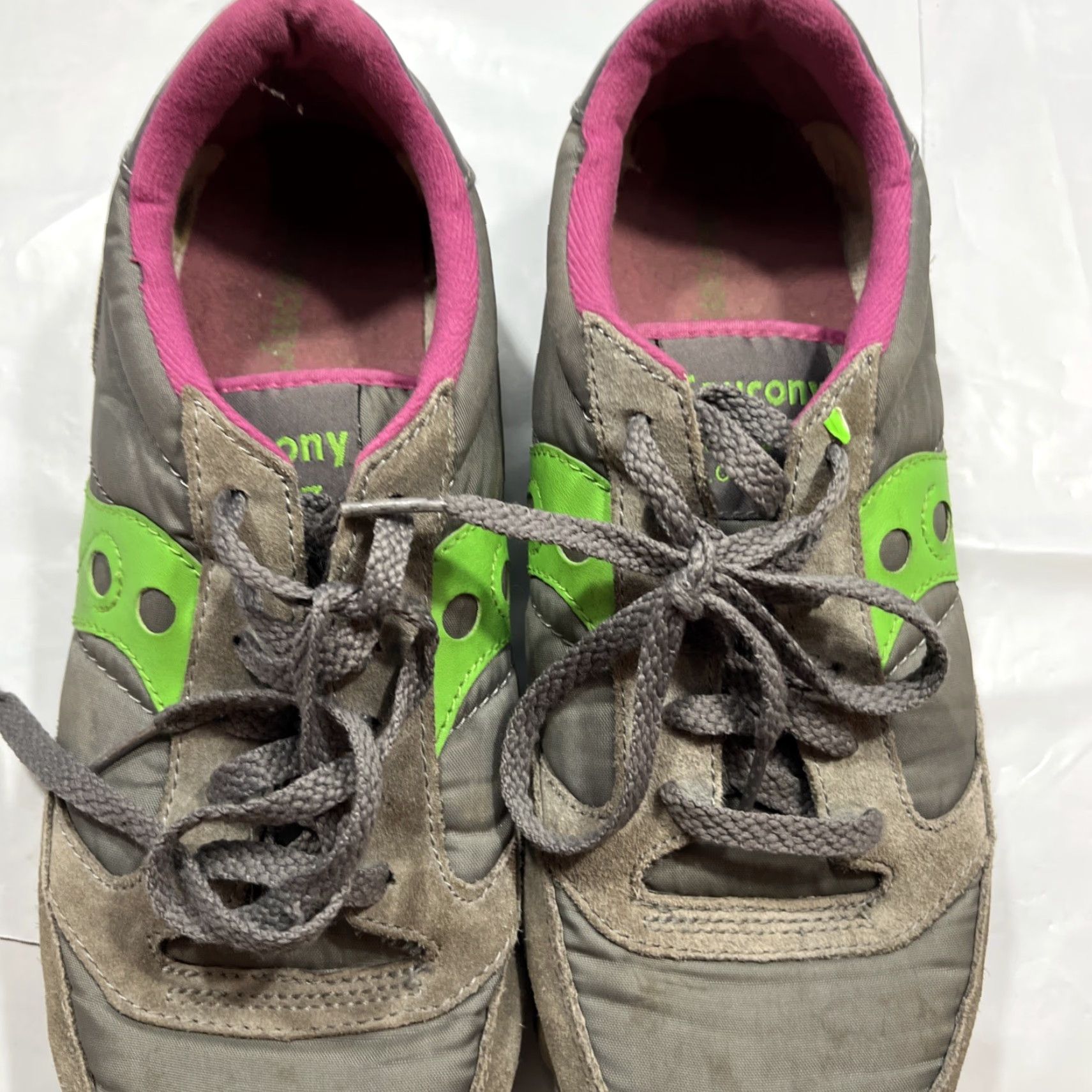 Saucony Saucony Jazz Low Pro Sneakers Women’s Size 11 Gray Green Pink Colorblock Lace Up Athletic Running Shoes Size US 9 / IT 39 - 4 Thumbnail