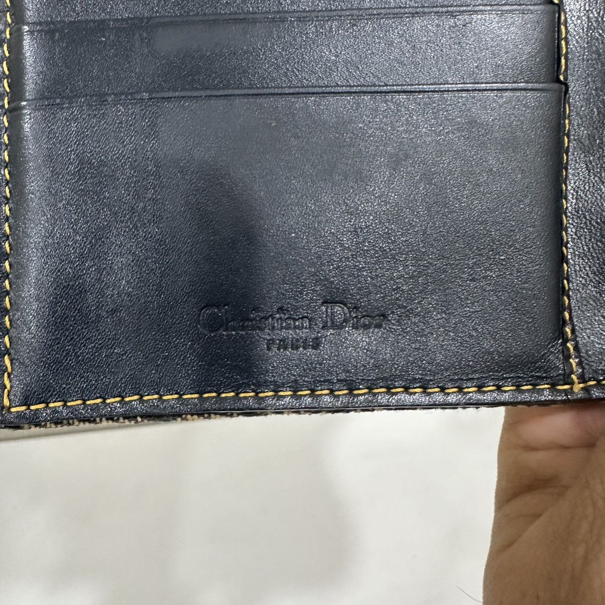 Dior ‼️YES‼️ CHRISTIAN DIOR D TROTTER BLUE BIFOLD PURSES WALLET Size ONE SIZE - 6 Thumbnail