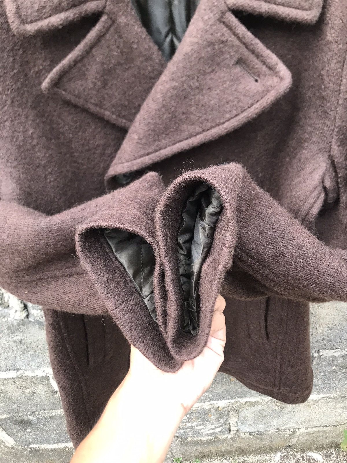 Japanese Brand 🌟Uniqlo Wool Double Breasted Peacoat Size US M / EU 48-50 / 2 - 5 Thumbnail