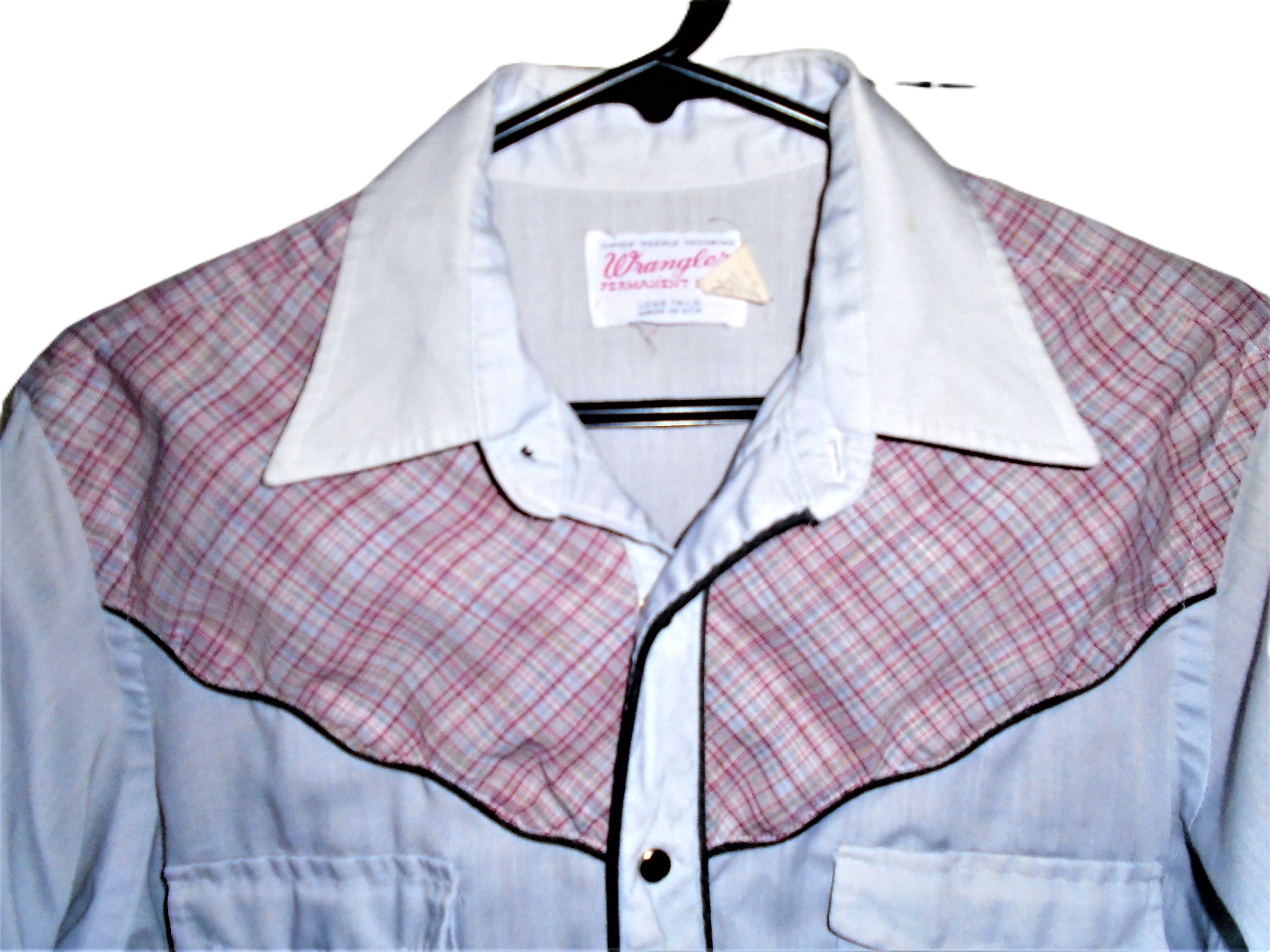 Wrangler Vintage Wrangler Light Blue Cowboy Shirt M Size US M / EU 48-50 / 2 - 3 Thumbnail