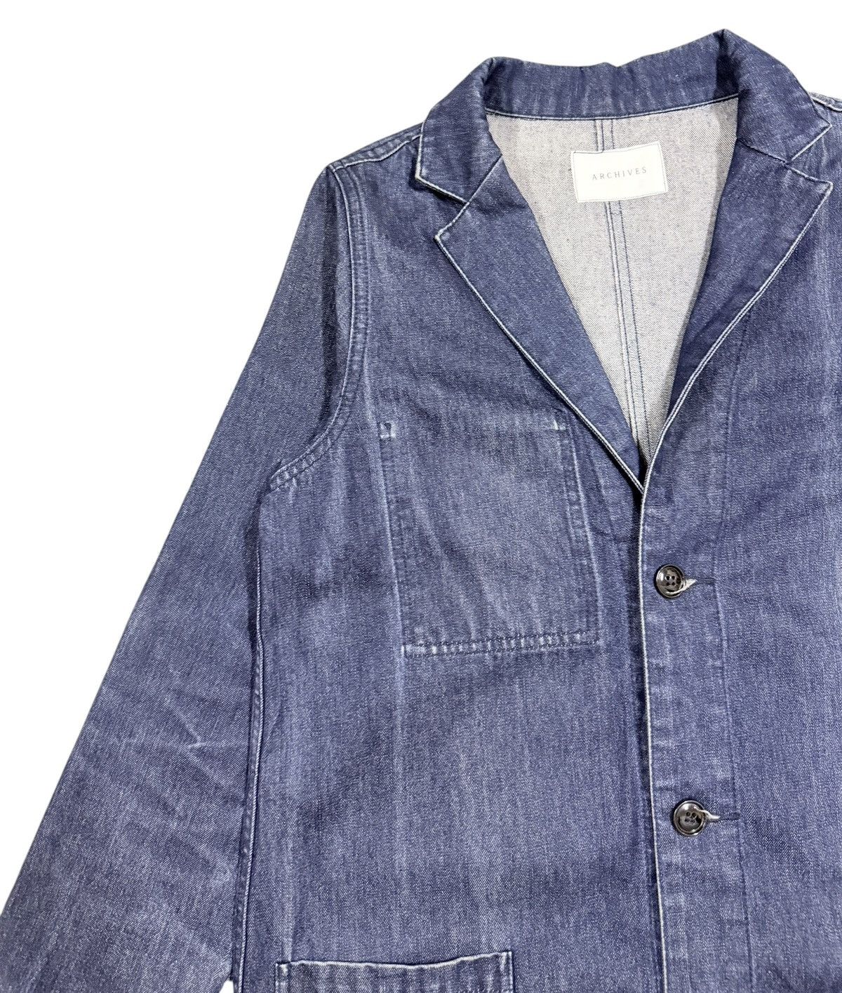 If Six Was Nine Vtg🔥Archives Japanese Indigo Denim Longcoat Jacket Size US M / EU 48-50 / 2 - 8 Thumbnail