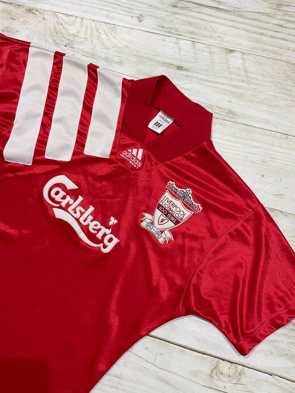 Adidas Vintage Adidas Liverpool 1992 1993 Home Shirt Soccer Jersey Size US S / EU 44-46 / 1 - 2 Thumbnail