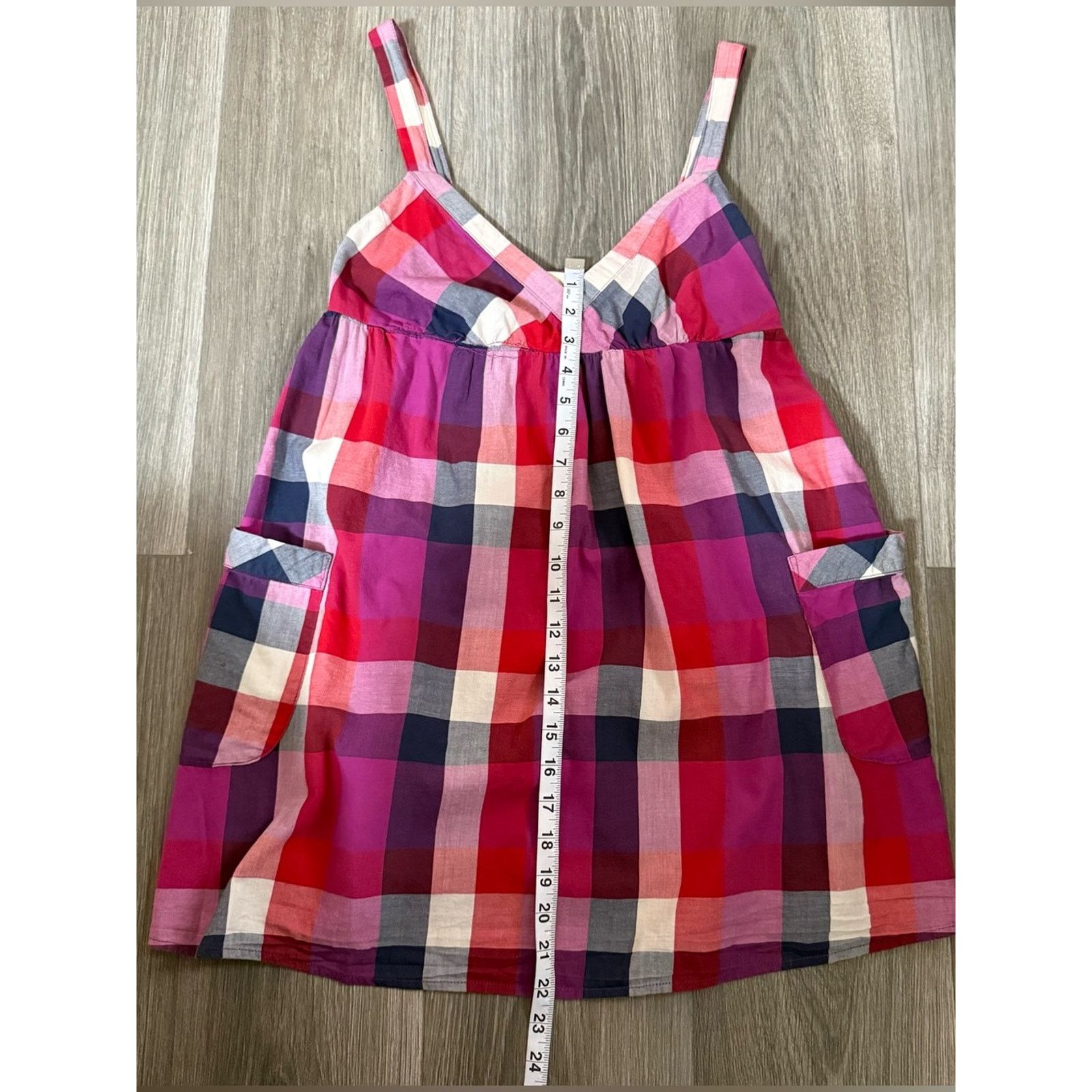 Forever 21 Forever 21 Pink Plaid 100% Cotton Baby Doll Top Sz S Boho Size S / US 4 / IT 40 - 9 Thumbnail