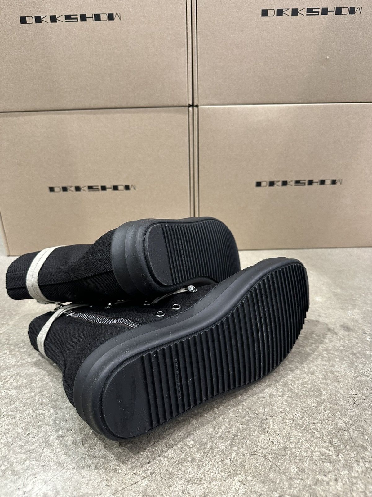 Rick Owens Drkshdw RICK OWENS DRKSHDW Lido Hexa Sneaker Black Pearl Size US 8 / EU 41 - 5 Thumbnail