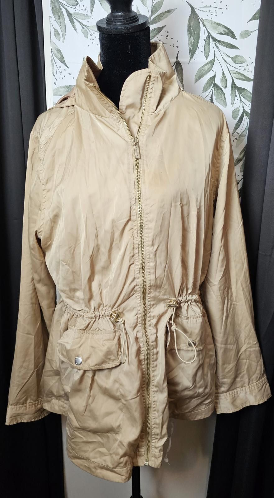 Michael Kors Michael Kors Jacket Gold Womens Size L Raincoat Size L / US 10 / IT 46 - 2 Thumbnail