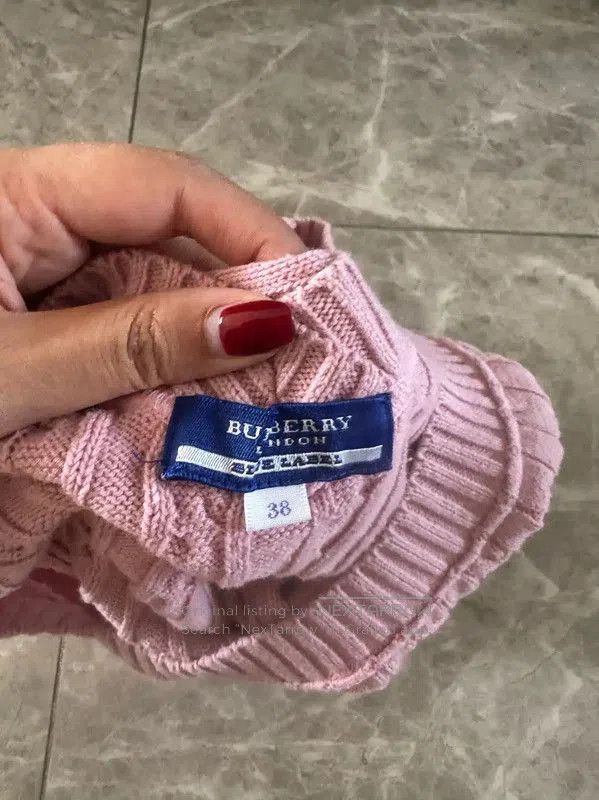 Burberry Burberry Pink Cotton Blend Short Sleeve T-Shirt. Size M / US 6-8 / IT 42-44 - 7 Thumbnail