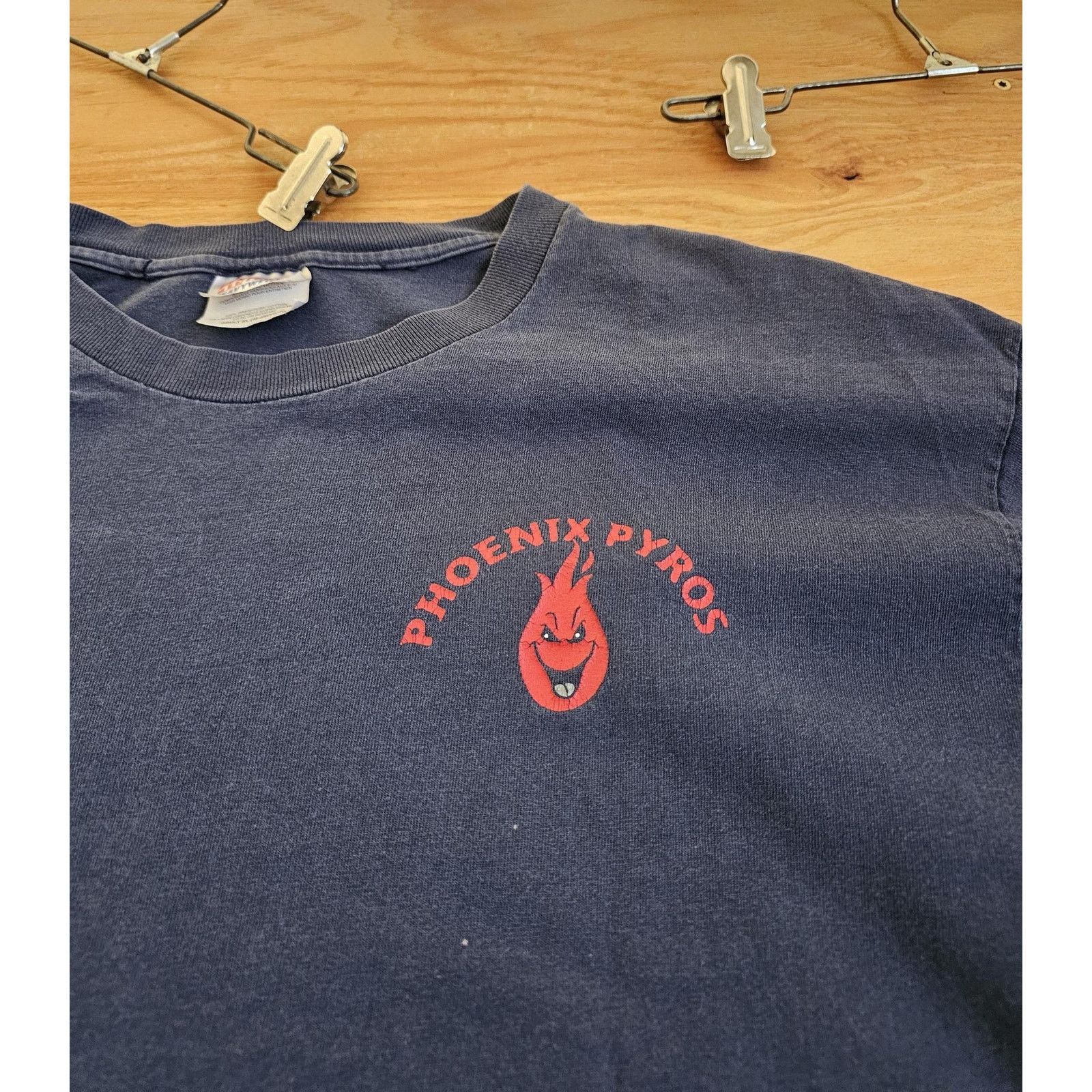 Hanes Phoenix Pyros GQ Style T-Shirt Double Sided Blue Sz XL 2000 Size US XL / EU 56 / 4 - 4 Thumbnail