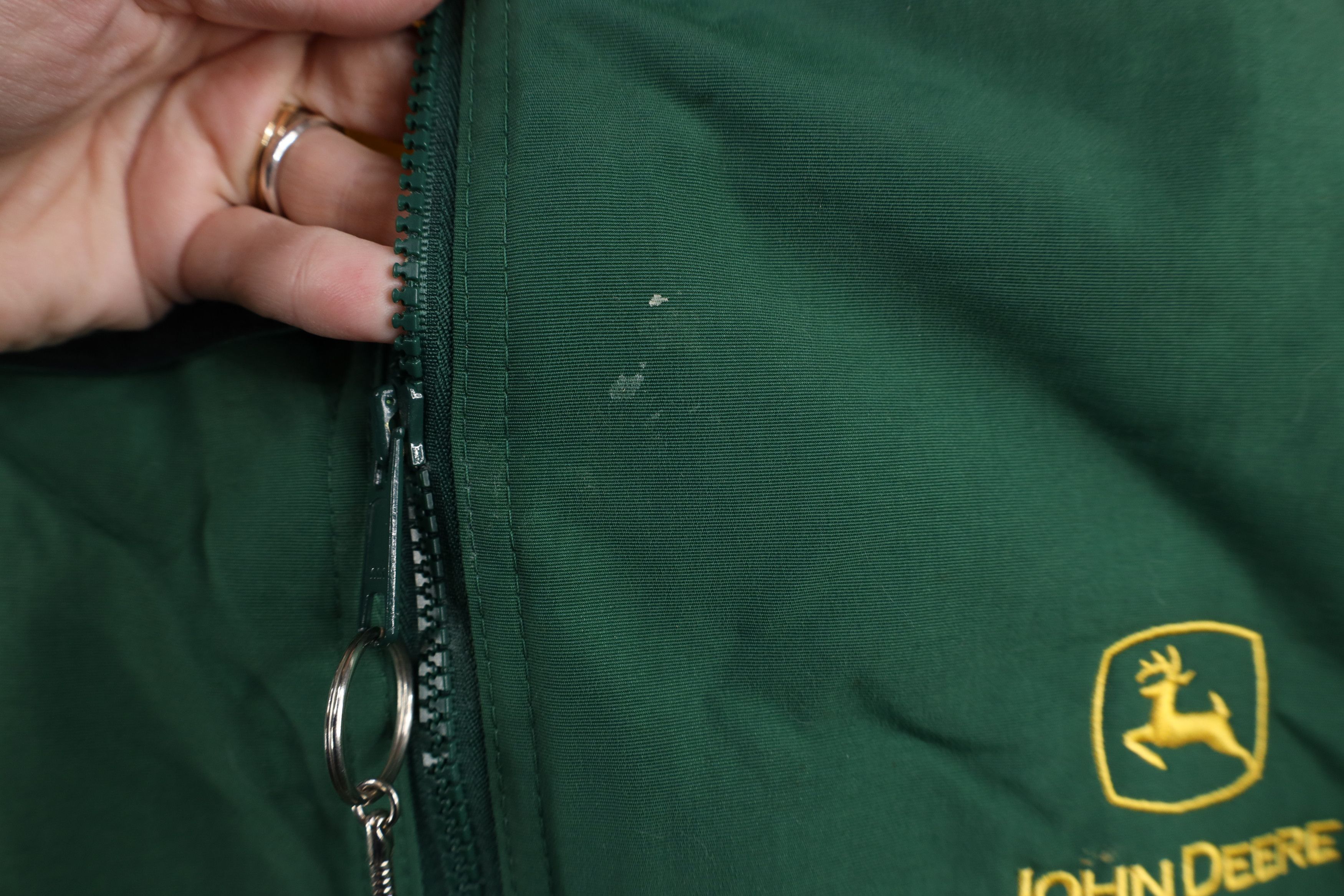 Vintage John Deere Tractors Fleece Lined Bomber Jacket