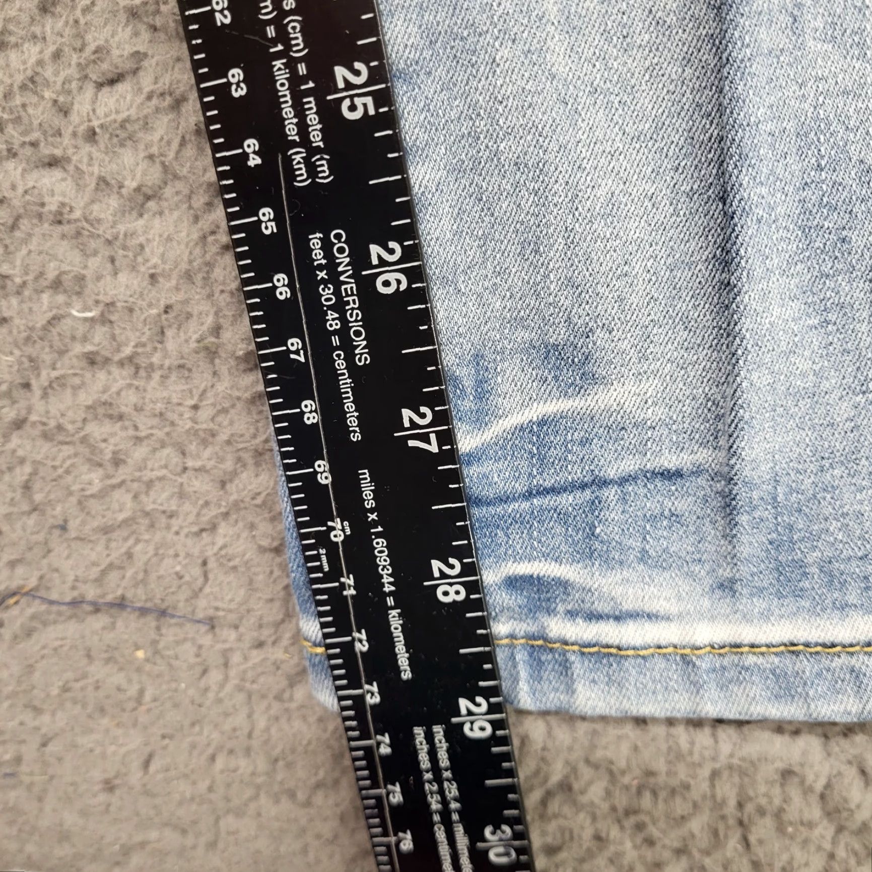 Vintage Rue 21 Jeans Men's 28x30 Blue Distressed Skinny Ultra Flex Denim 5-Pocket Slim Regular Whiskered Grunge 90s Mens Size US 28 / EU 44 - 7 Thumbnail