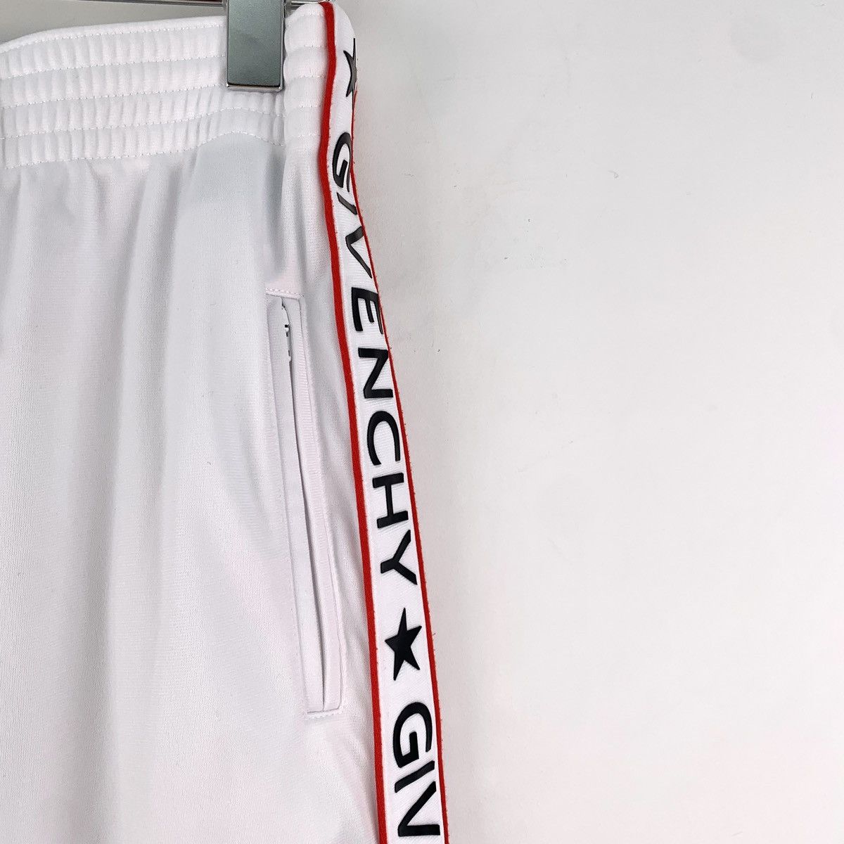 Givenchy Givenchy White Side Logo Cotton Casual Sweatpants K26WX Size 26" / US 2 / IT 38 - 3 Thumbnail
