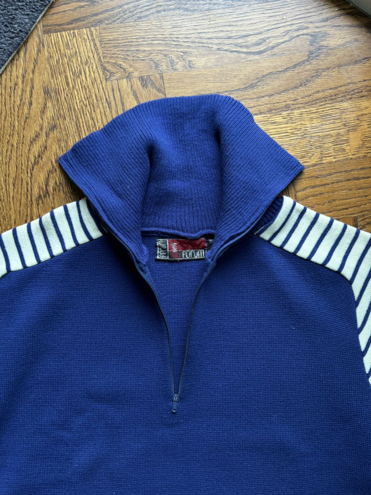 Fred Perry × Vintage 80s Vintage Ski Sweater Quarter Zip Track 70s Acrylic Raglan Size US M / EU 48-50 / 2 - 5 Thumbnail
