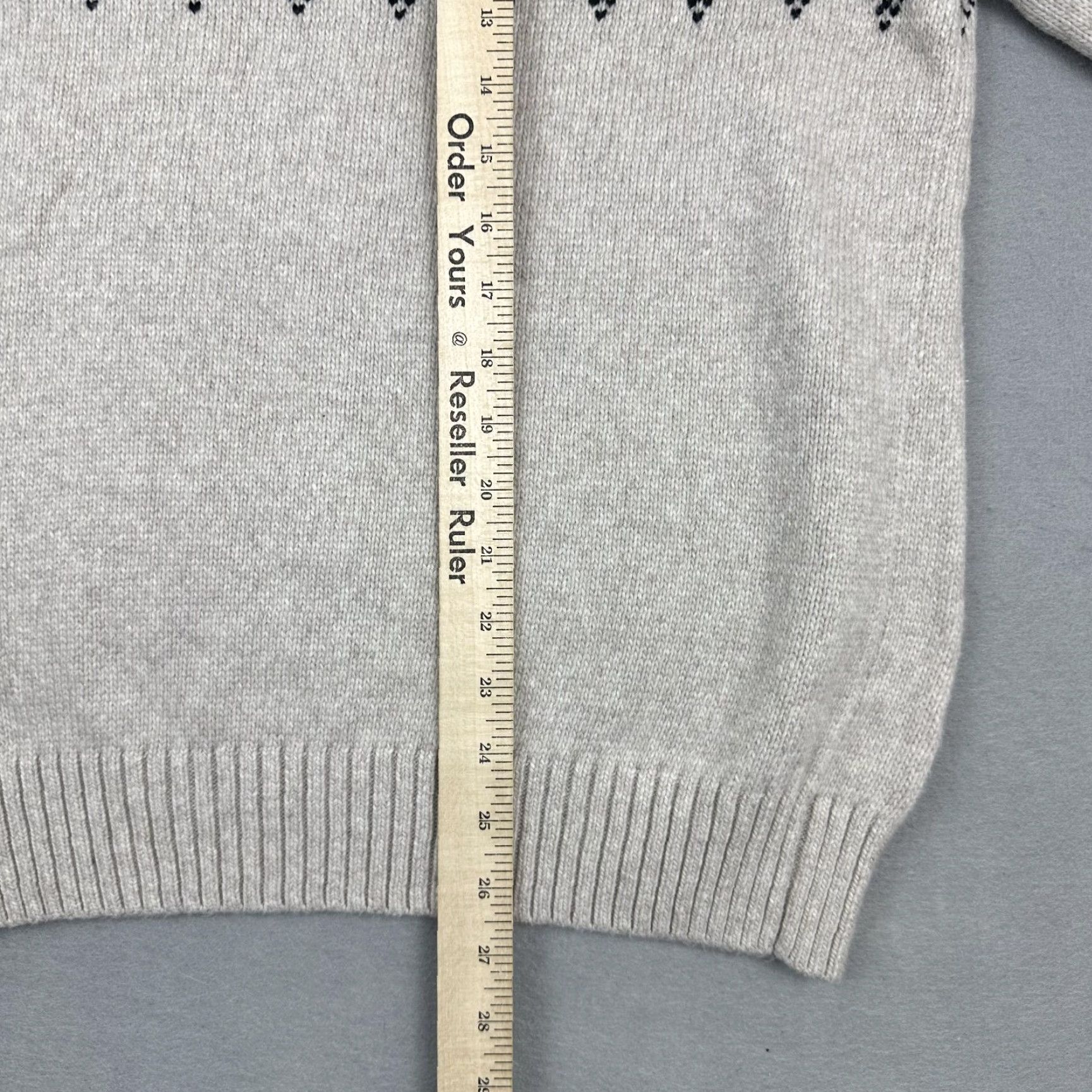 Bonobos Bonobos Sweater Men Medium Beige Fair Isle 1/4 Zip Slim Fit Pullover Cotton M Size US M / EU 48-50 / 2 - 6 Thumbnail