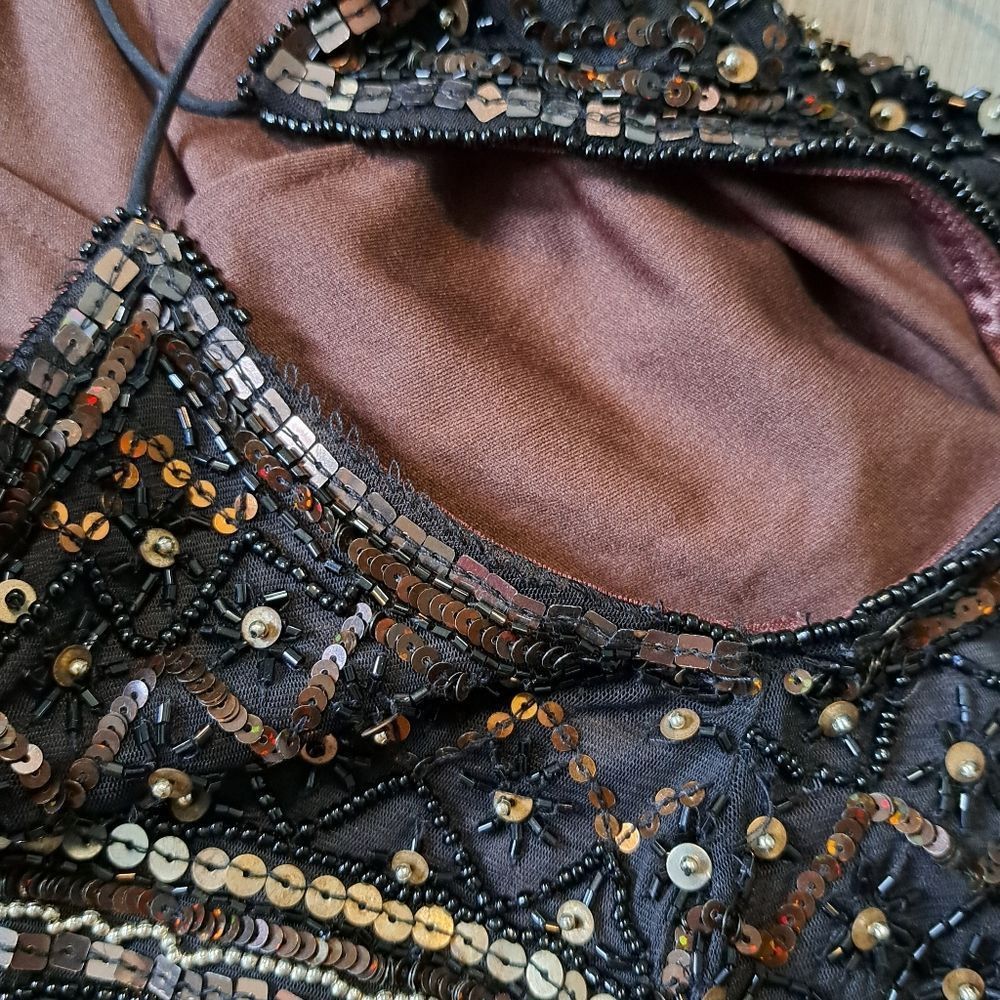 theia beaded cocktail dress Enora Beaded Mini Dress main image 1