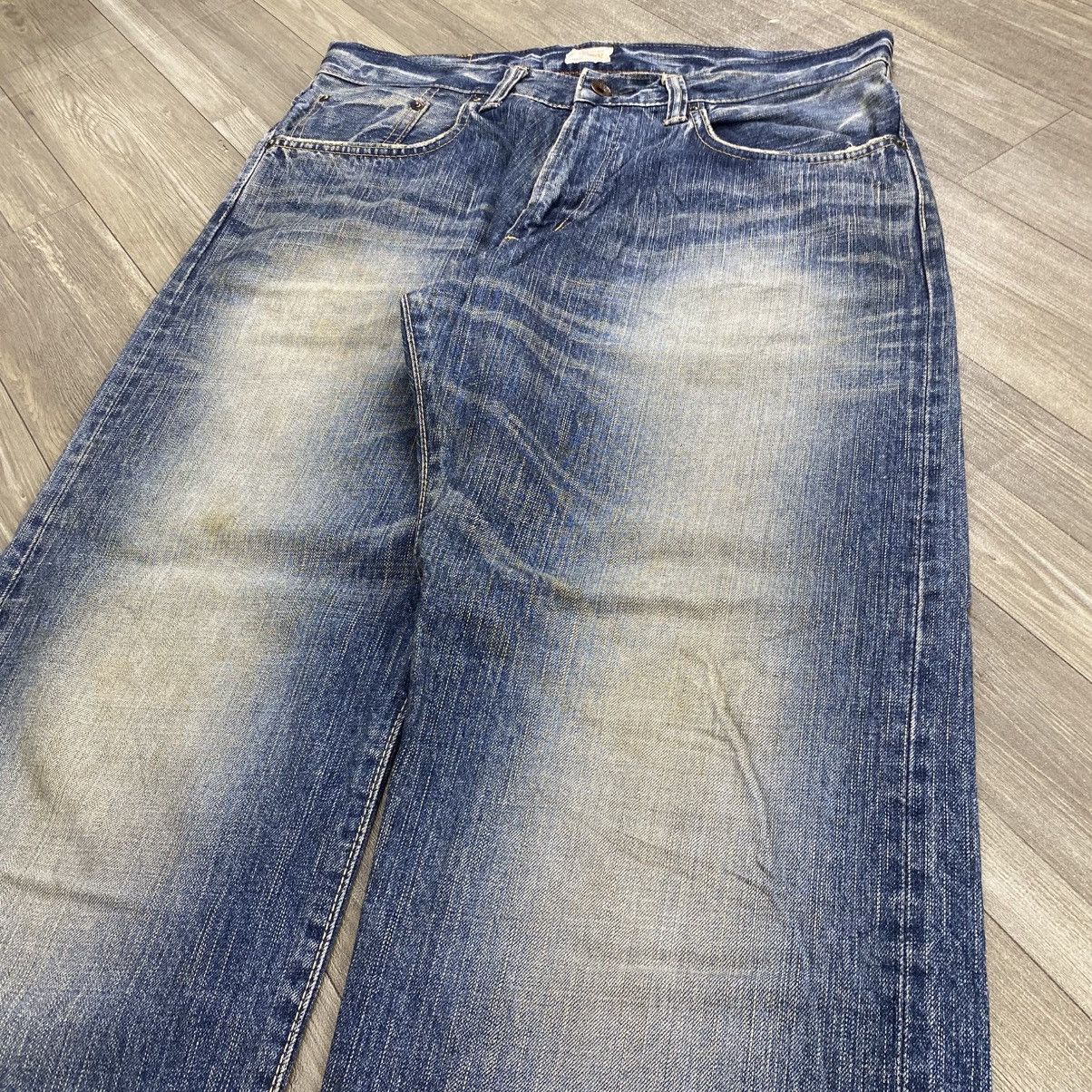 Edwin 1990s Vintage Edwin 505Z Selvedge Japan Faded Jeans 32x34 Size US 32 / EU 48 - 5 Thumbnail