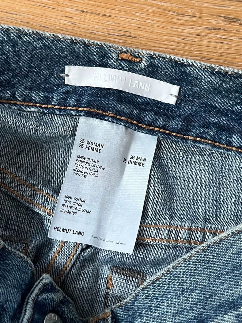 Helmut Lang HELMUT LANG High-waisted denim skirt A-line skirt Size 25" / US 0 / IT 36 - 8 Thumbnail