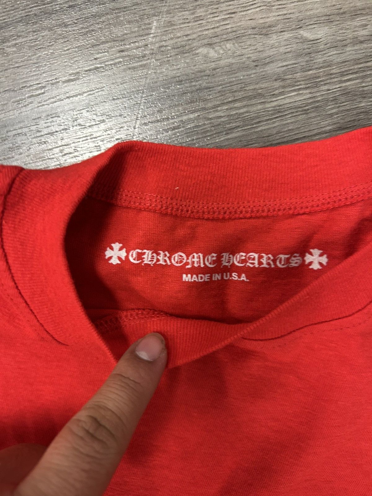 Chrome Hearts Chrome Hearts Roller Skate Horse Shoe Jersey L/S t-shirt red Size S / US 4 / IT 40 - 3 Thumbnail