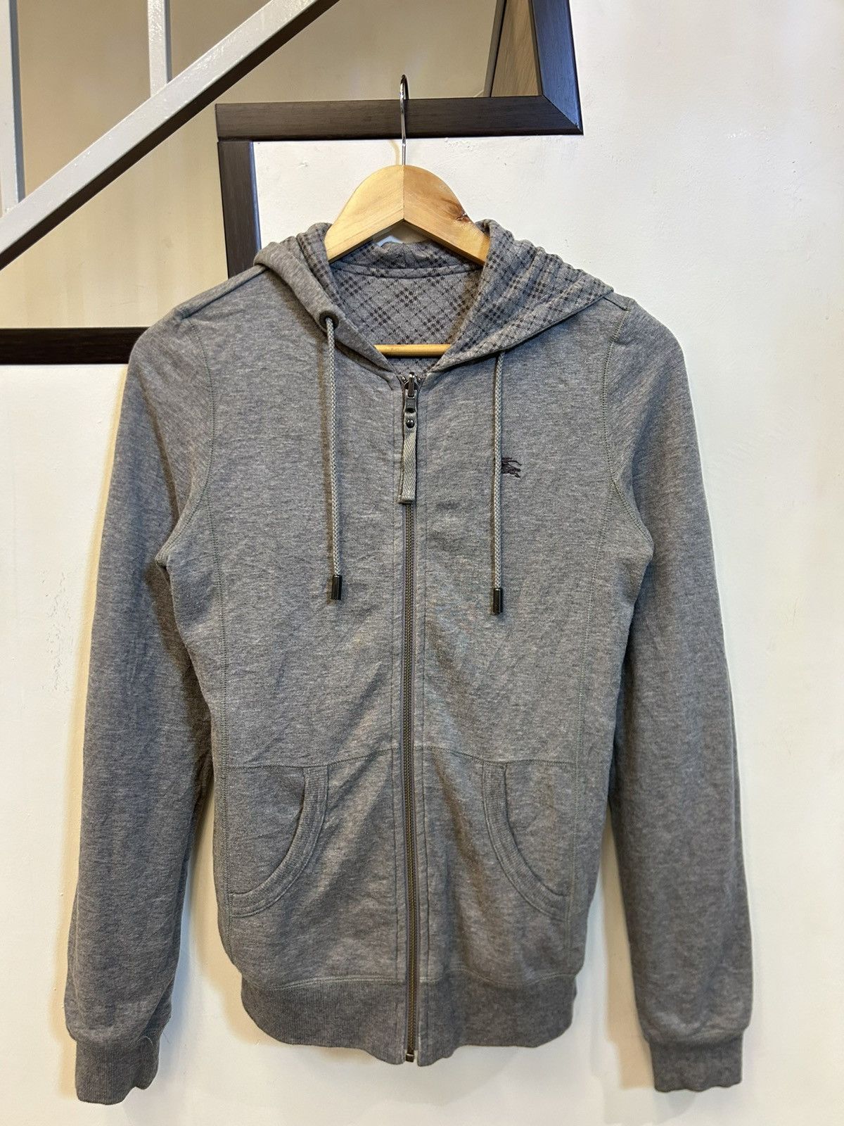 Burberry Burberry Blue Label Reversible Nova Check Zip Hoodie - Grey Size US S / EU 44-46 / 1 - 5 Thumbnail