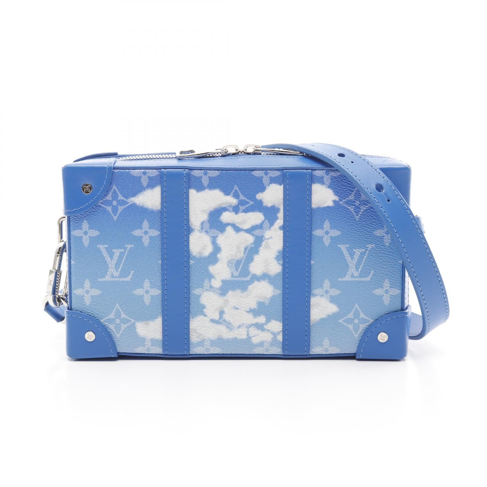 Louis Vuitton Louis Vuitton Soft Trunk Wallet Monogram Clouds Shoulder Bag Leather Blue White 20Aw Size ONE SIZE - 1 Thumbnail