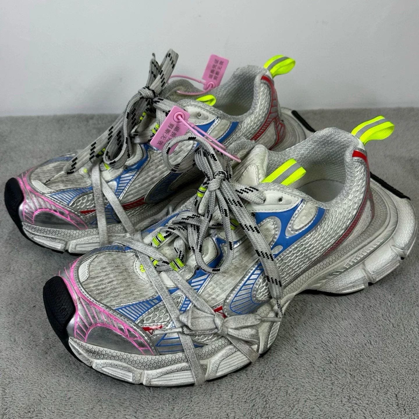 Balenciaga Balenciaga Mesh Blue Lowtop Sneakers XXXL Men Size US 10 / EU 43 - 1 Thumbnail