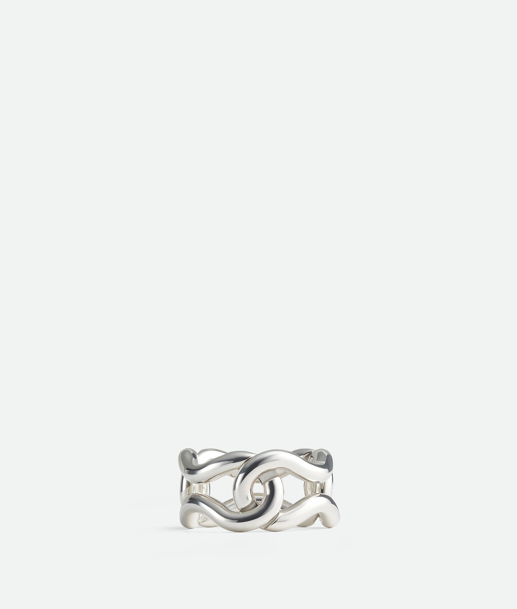o1bcso1str0725 Size: 19 / Nest Chain Ring in Silver
