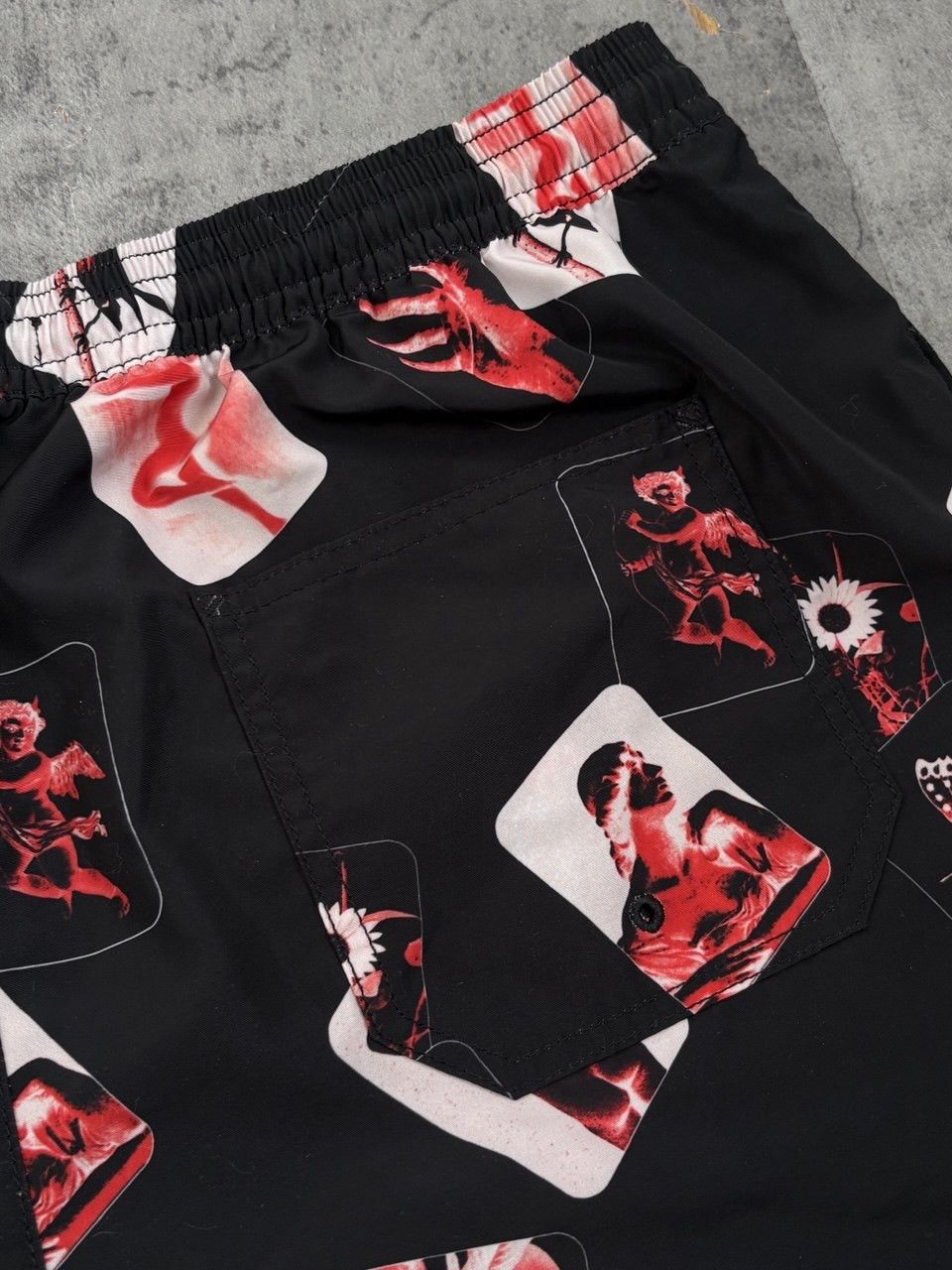 Ksubi Ksubi Board Shorts Icons AOP Red Black Size US 36 / EU 52 - 12 Thumbnail
