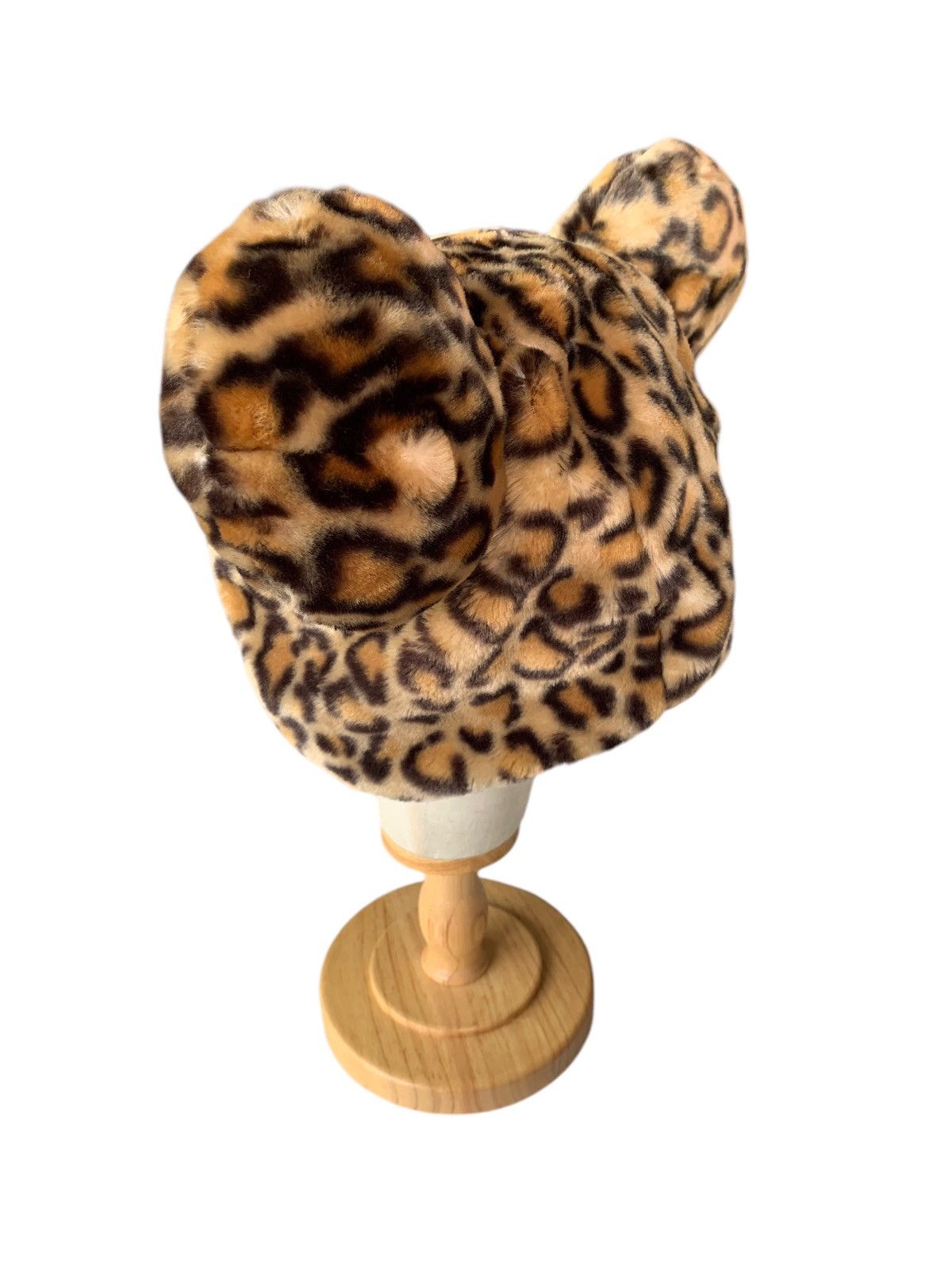 Japanese Brand × Kapital × Vintage Rare Minnie Mouse Leopard Pattern Bunny Horn Beanie Hats🐆 Size ONE SIZE - 4 Thumbnail