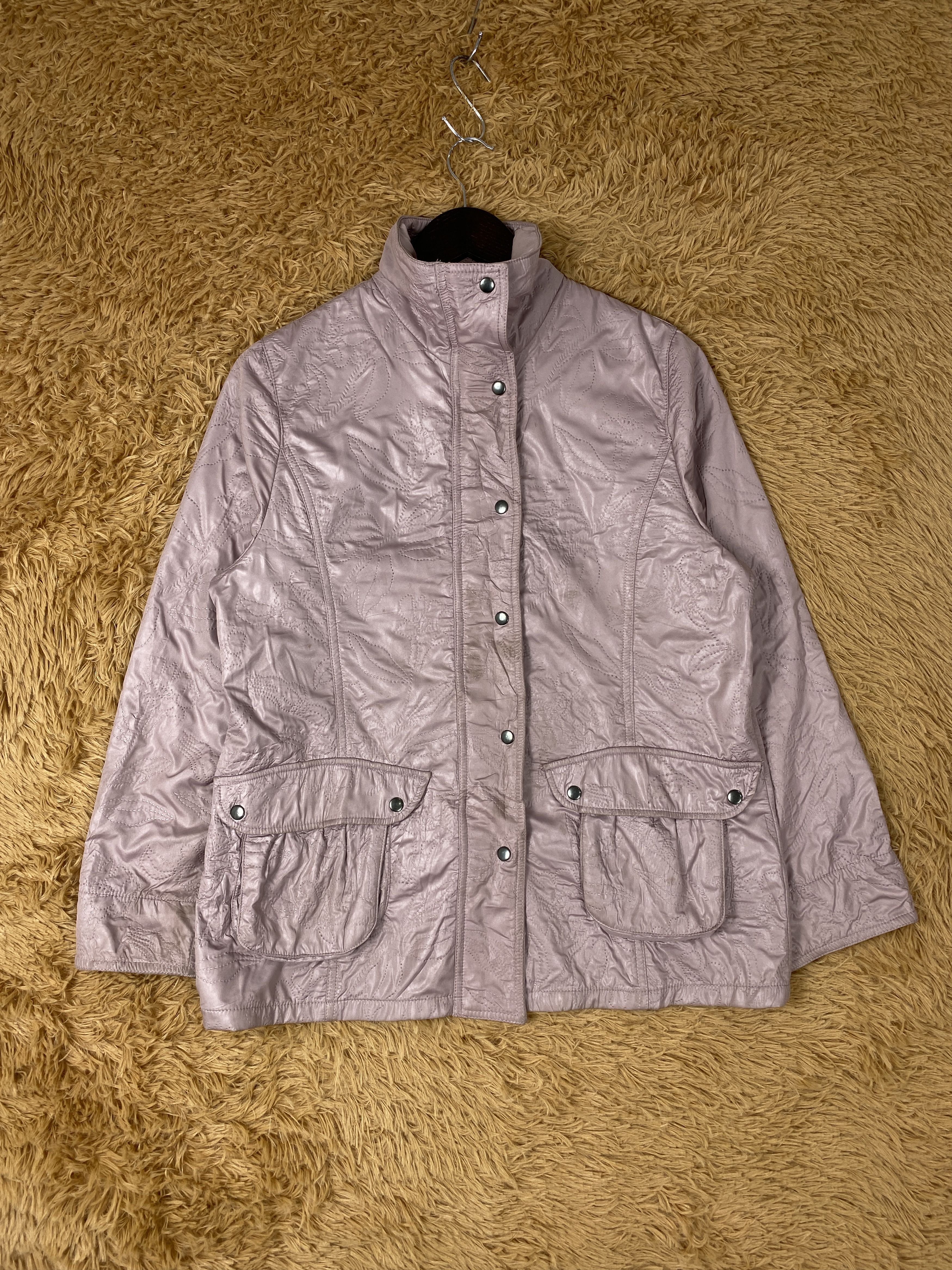 image of Vintage Mocka Giene Flannel Lining Jacket in Light Pink, Men's (Size Small)