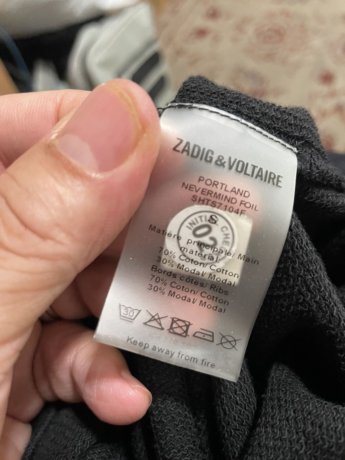 Zadig & Voltaire Portland Nevermind Foil SS tee Size US XL / EU 56 / 4 - 9 Thumbnail