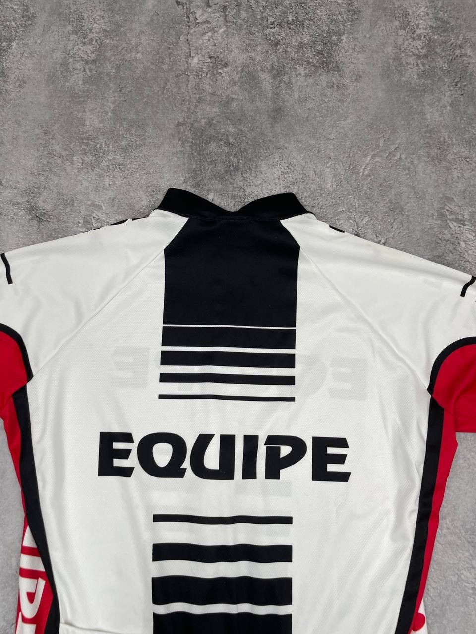 Other Santini Equipe Men Cycling Jersey Short Sleeve White Black Size US L / EU 52-54 / 3 - 7 Thumbnail