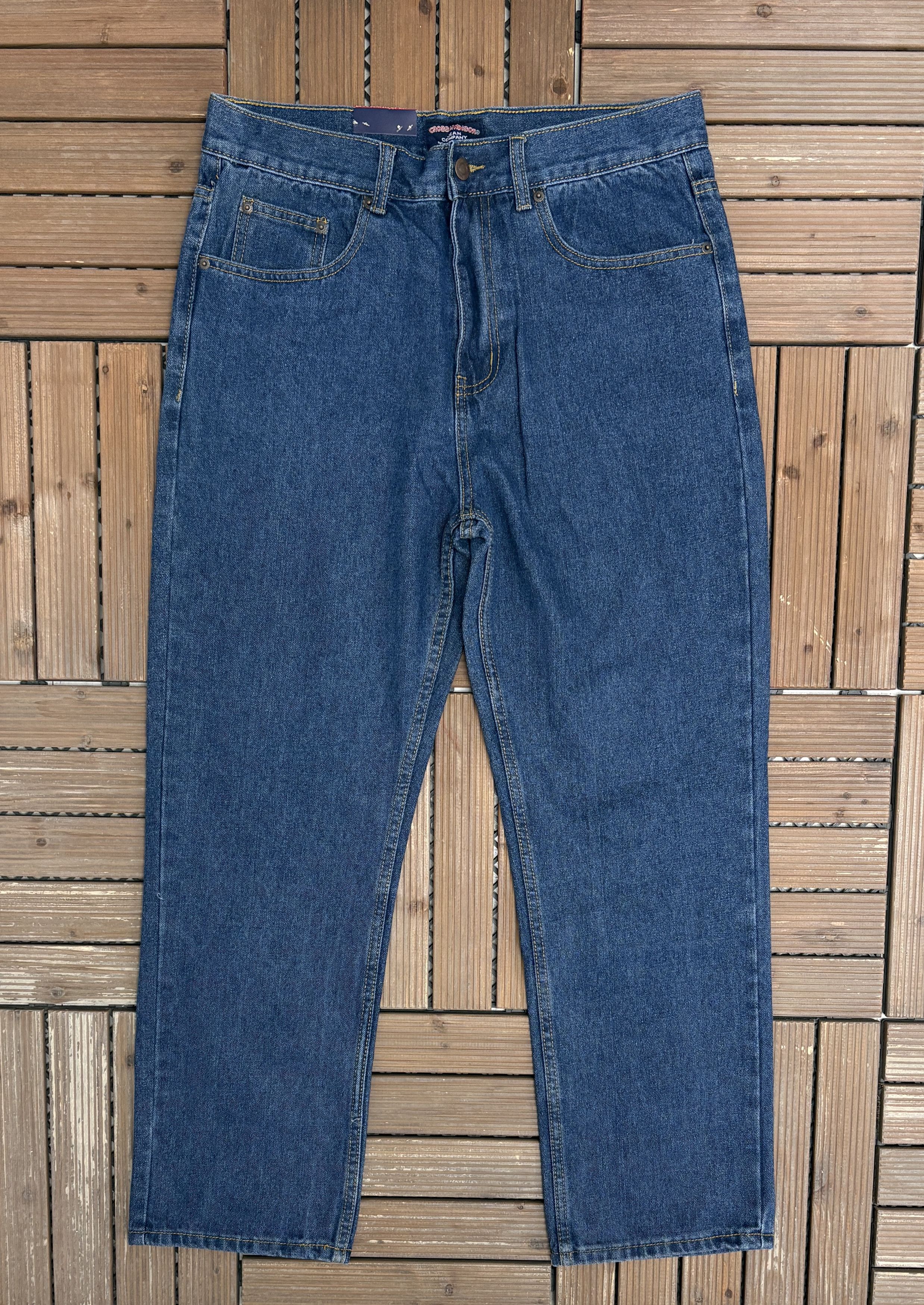 Vintage Cross & Winsor Regular Fit Vintage Blue Denim Jeans Size US 34 / EU 50 - 2 Thumbnail