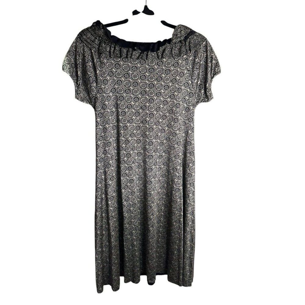 Etro ETRO Women's EU 40 US 6 Silk Neck Ruffle Short Sleeve Print Size M / US 6-8 / IT 42-44 - 2 Thumbnail