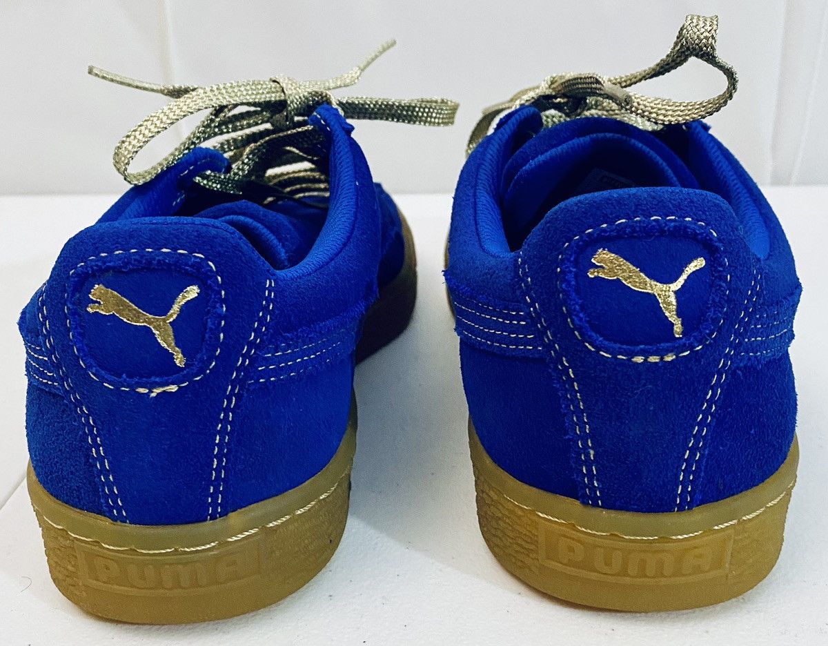 Puma Puma Suede Classic XXI Royal Blue Gum Sole Electric Gold New Size US 7.5 / EU 40-41 - 13 Thumbnail