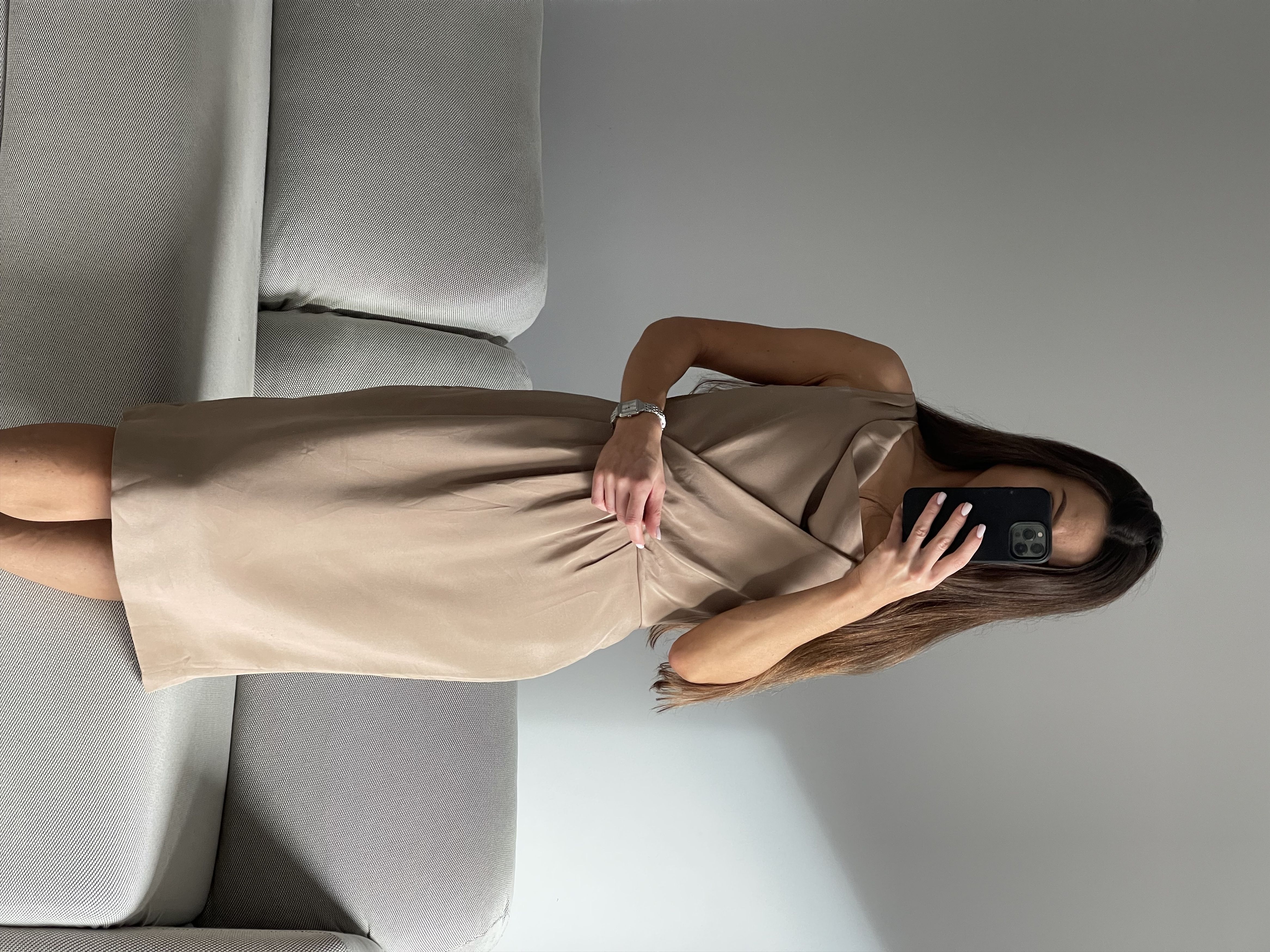 image of Lk Bennett L.k. Bennett Dress in Beige, Women's (Size Medium)