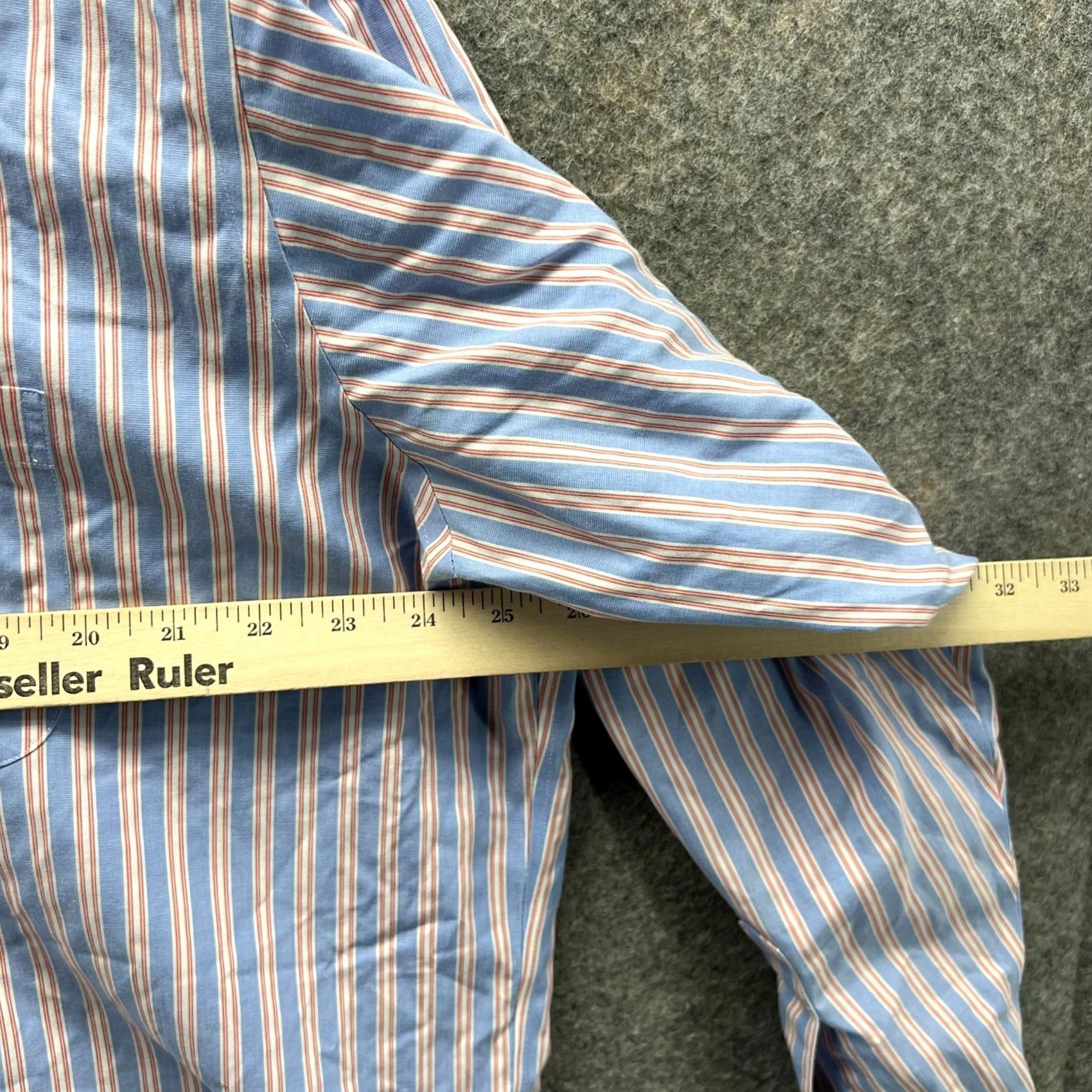 Brooks Brothers Brooks Brothers Shirt Mens 17 34 Button-Down Striped Blue Pink OCBD Size US XL / EU 56 / 4 - 7 Thumbnail