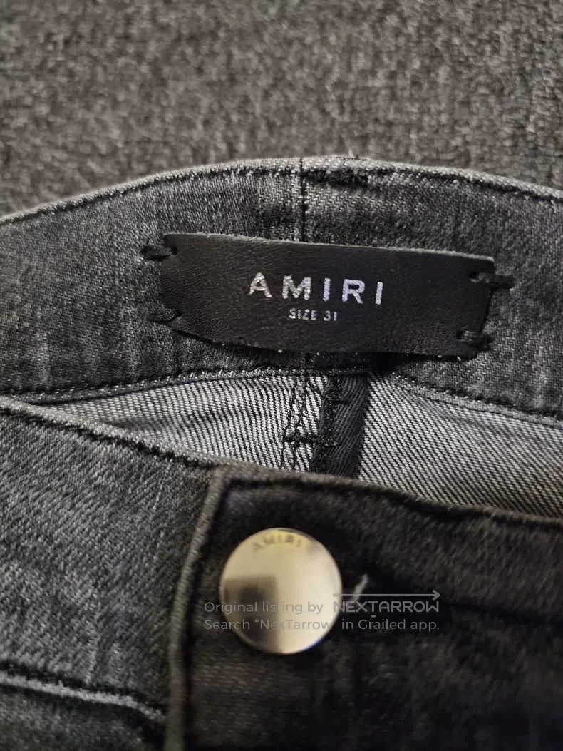 Amiri Amiri Denim Jeans Gray High Elastic Size US 31 - 3 Thumbnail