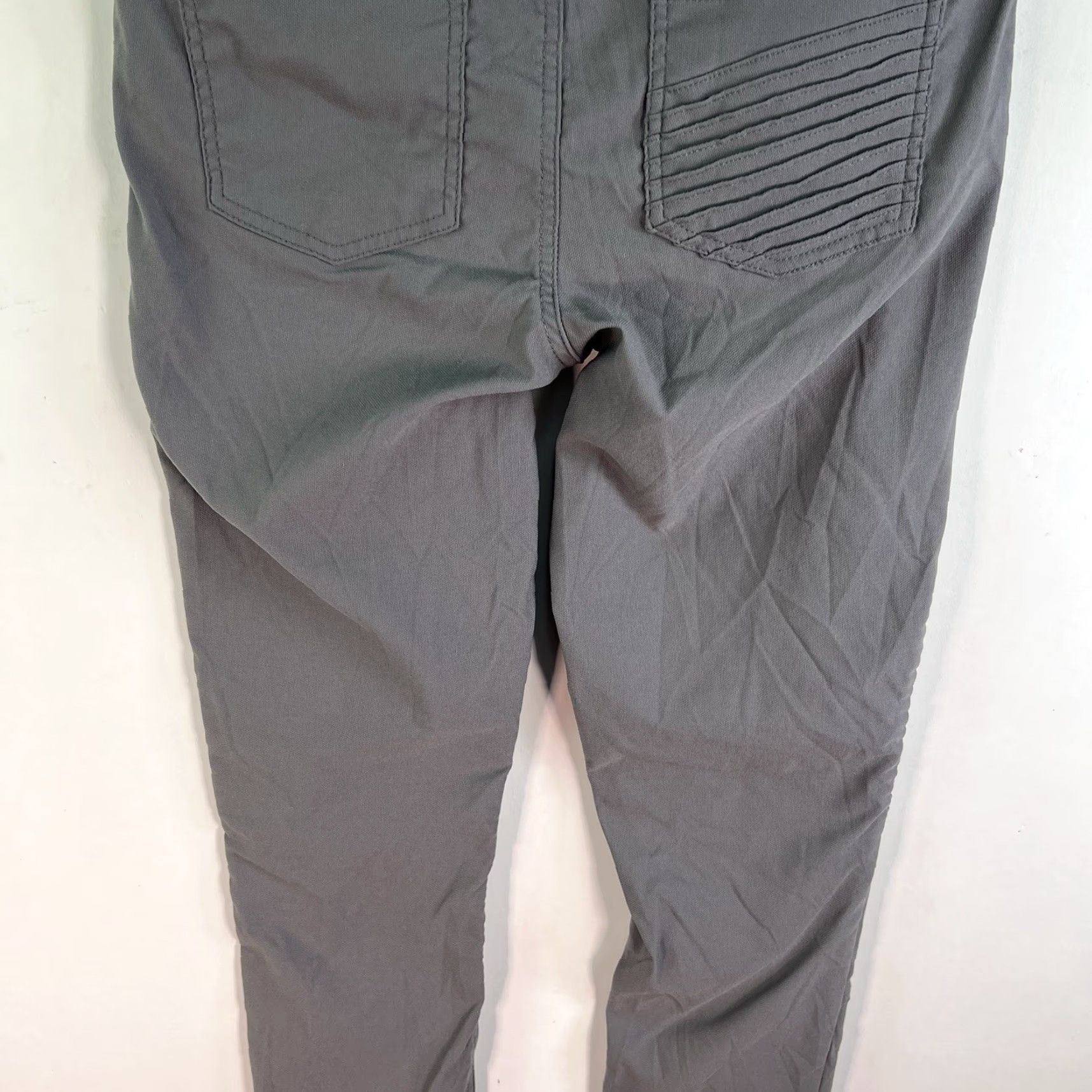 Prana VINTAGE PrANA Brenna Skinny Chino Pants Women Size 10 Gray Twist Fabric Stretch Drop Waist Size 32" / US 10 / IT 46 - 7 Thumbnail