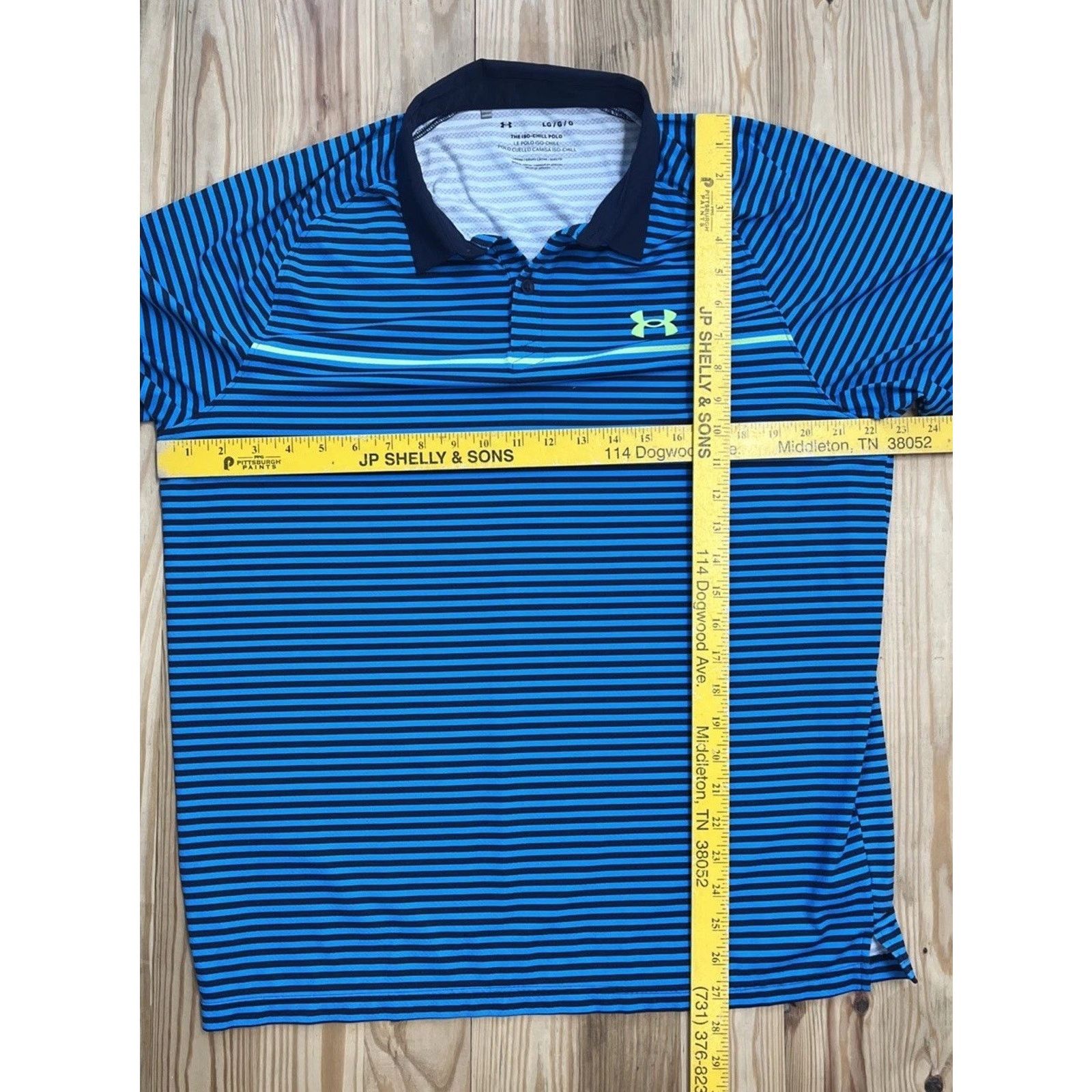 Under Armour Under Armour Men's UA Iso-Chill Striped Polo Large Size US L / EU 52-54 / 3 - 8 Thumbnail