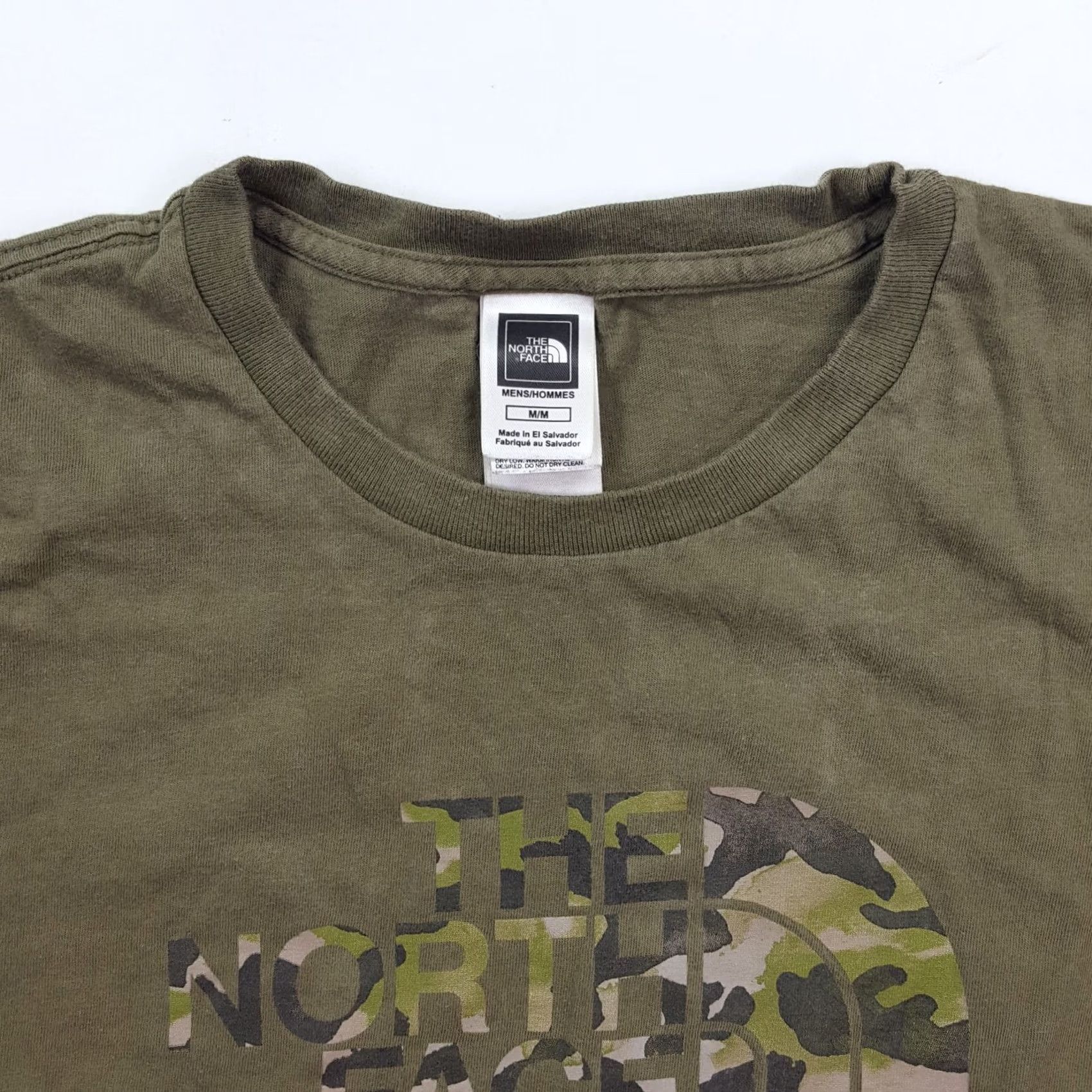 The North Face VINTAGE The North Face Faded Camo T-Shirt Mens M Outdoor 90s Camping Hiking Short Sleeve TNF Graphic Print Green Size US M / EU 48-50 / 2 - 6 Thumbnail
