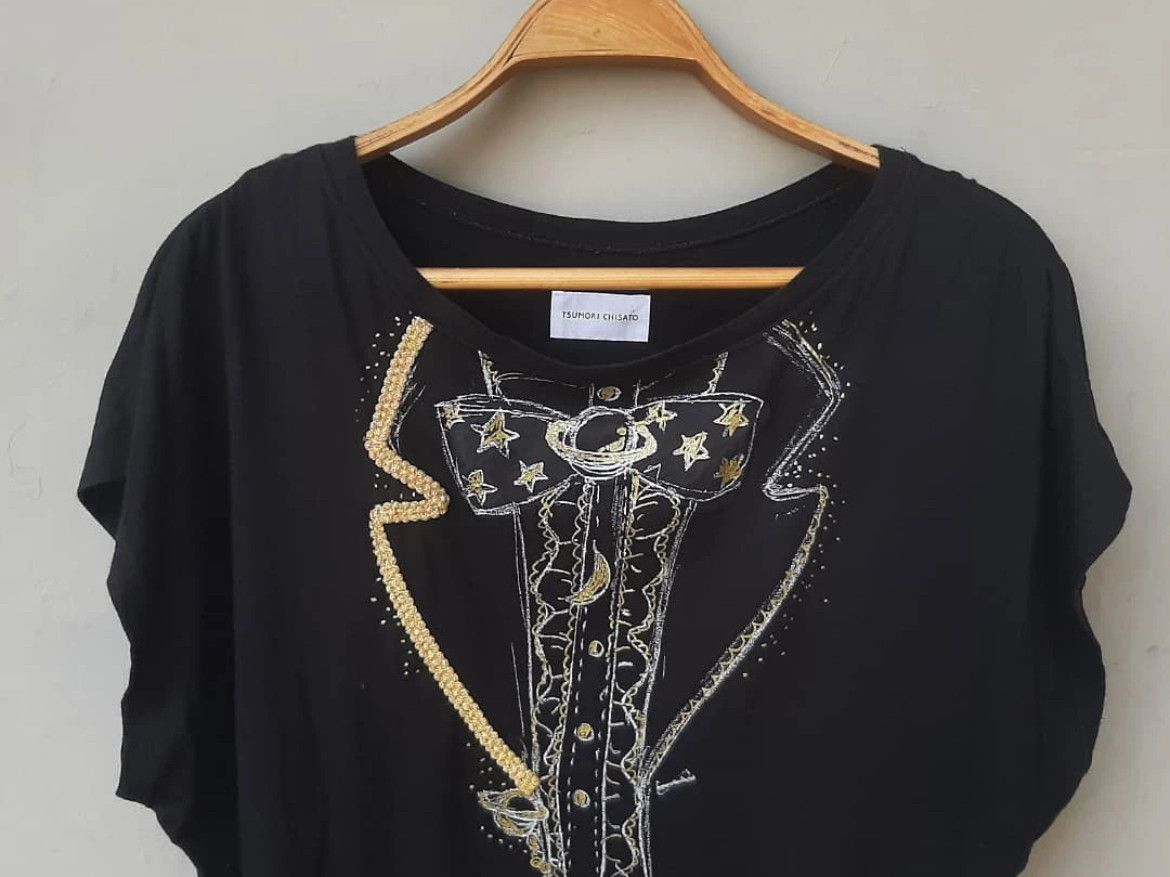 Issey Miyake 2000s Tsumori Chisato Embroidery Tee y2k Size US L / EU 52-54 / 3 - 2 Thumbnail