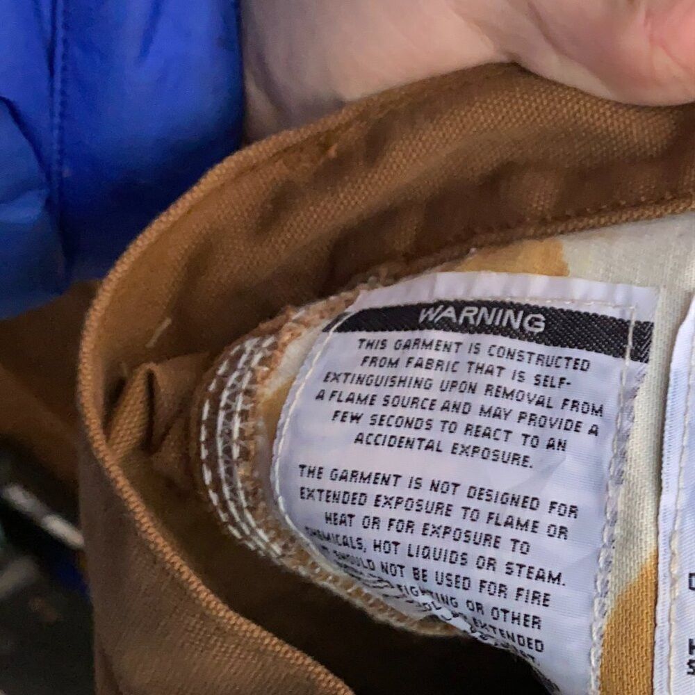 Carhartt Carhartt FRB152BRN Flame Resistant Work Dungaree Canvas Pan Size US 36 / EU 52 - 8 Thumbnail