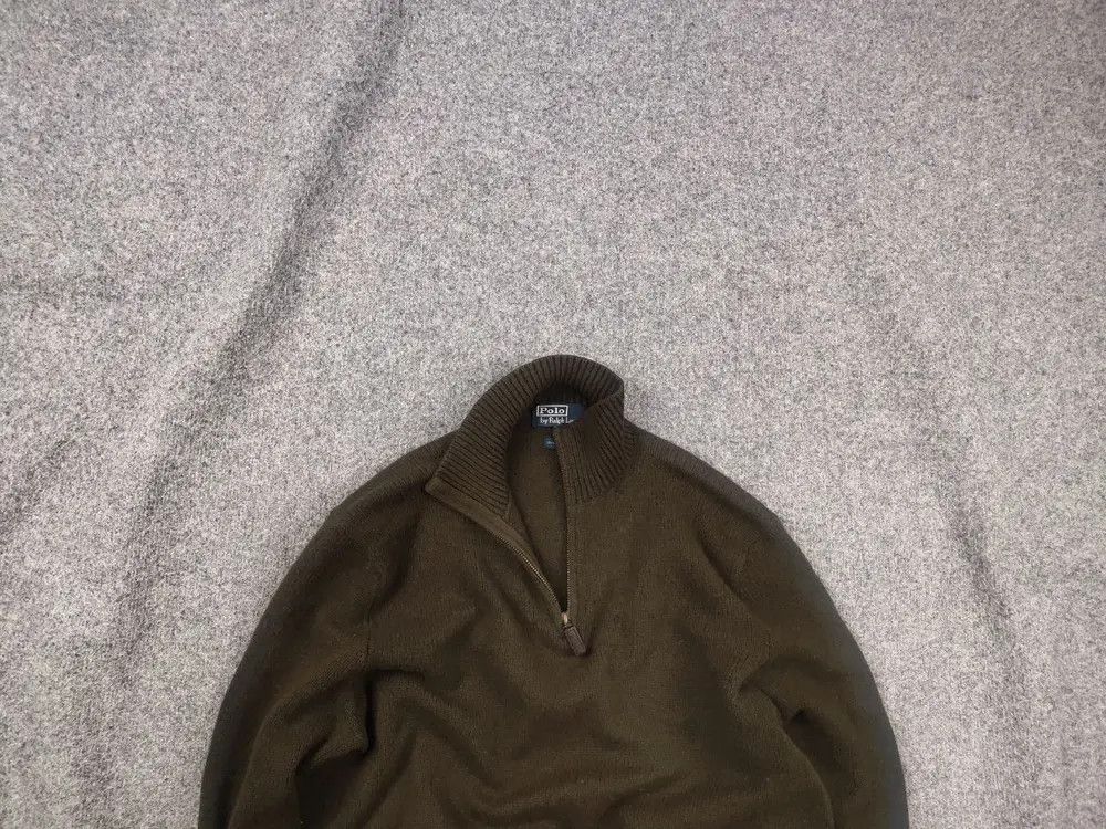 Polo Ralph Lauren Vintage 90's Polo Ralph Lauren wool half zip Knit Sweater Size US L / EU 52-54 / 3 - 1 Thumbnail