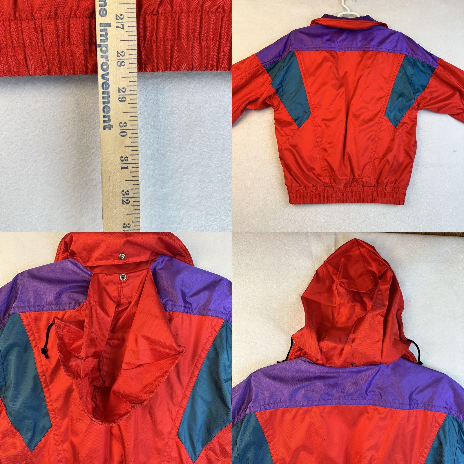 Vintage VINTAGE Descente Jacket Mens 52 Red Purple Entrant SC Ski Snow Stowaway Hood 90s Size US L / EU 52-54 / 3 - 10 Thumbnail
