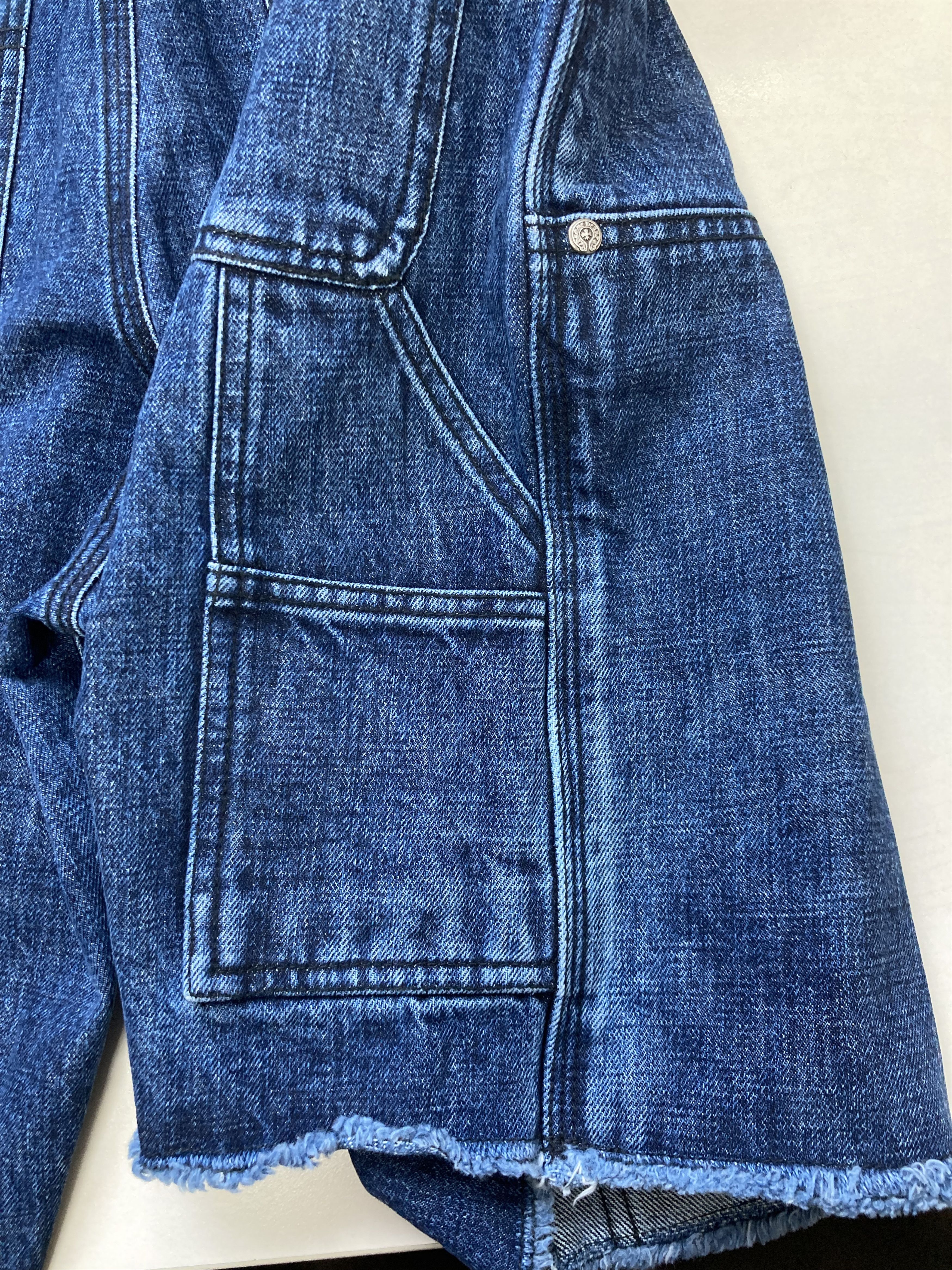 Chrome Hearts Chrome Hearts Rivet Double Knee Denim Carpenter Shorts Size 24" / US 00 / IT 34 - 8 Thumbnail