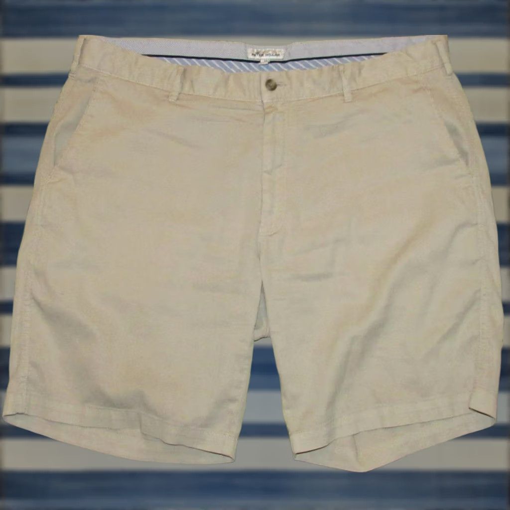 Peter Millar PETER MILLAR Stone Bedford 9" Cotton Blend Shorts 38 Size US 38 / EU 54 - 1 Thumbnail